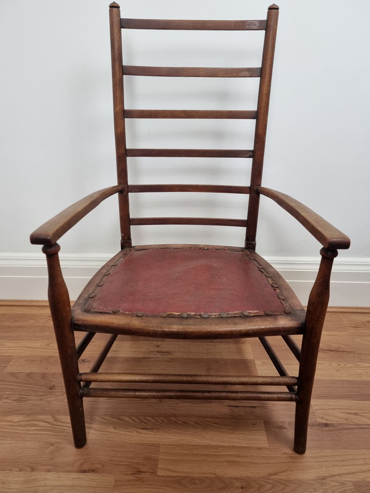 Liberty & Co Arts And Crafts Low Ladder Back Armchair