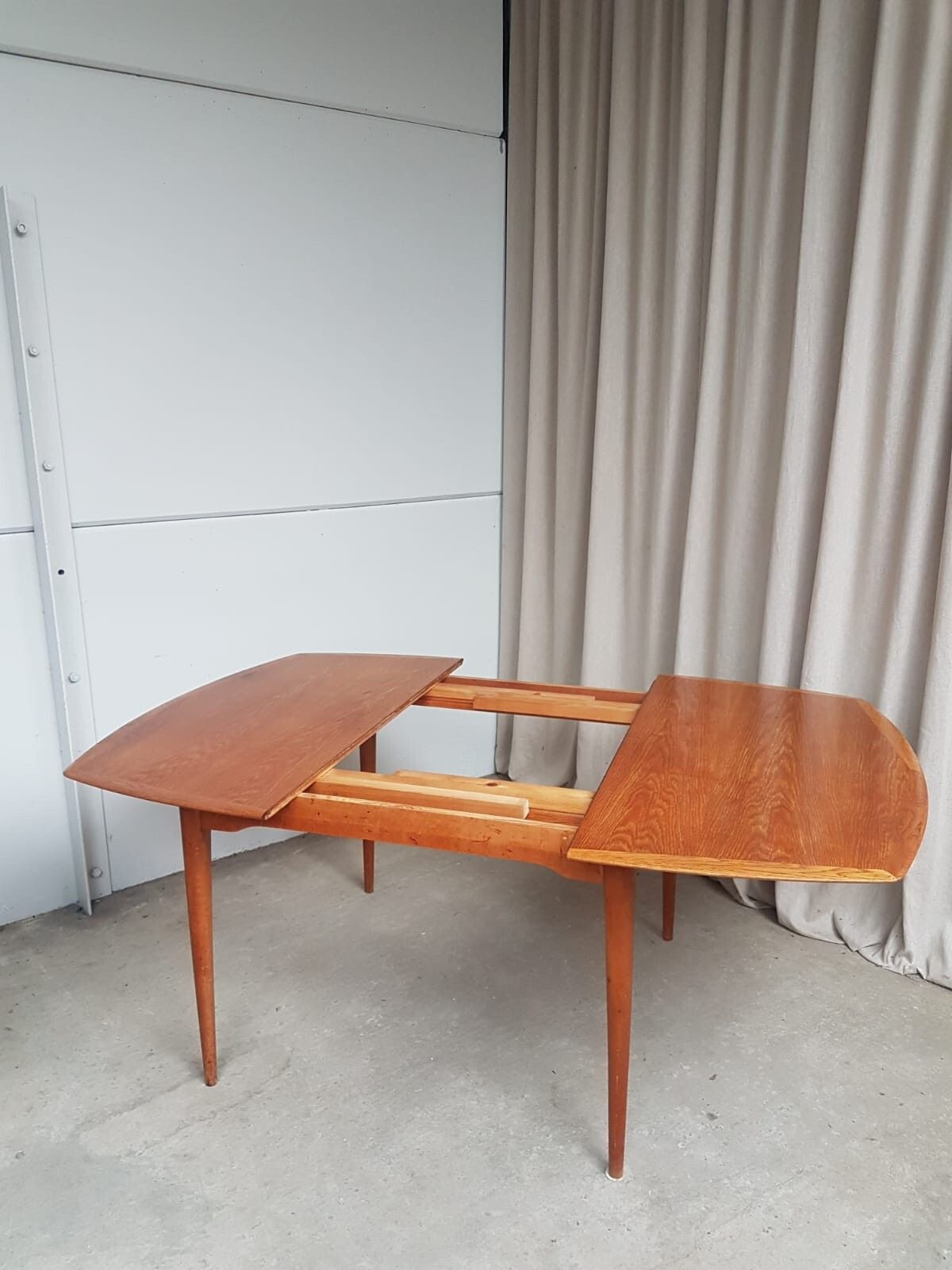photo furniture Vtg Mid Century Oak Norwegian Extending Dining Table Danish By Gustav Bahus R433