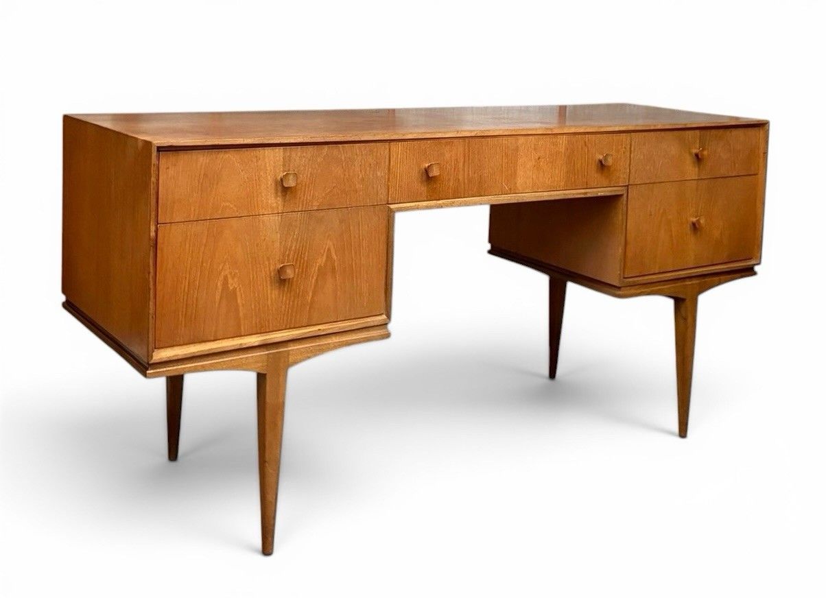 McIntosh Teak Desk And Matching Footstool Mid Century Mid Century C1960s Rare photo buy