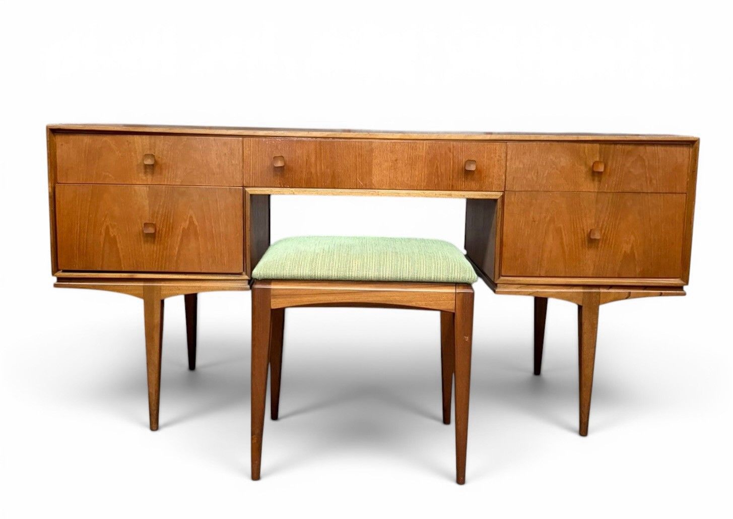 495.0 McIntosh Teak Desk And Matching Footstool Mid Century Mid Century C1960s Rare photo