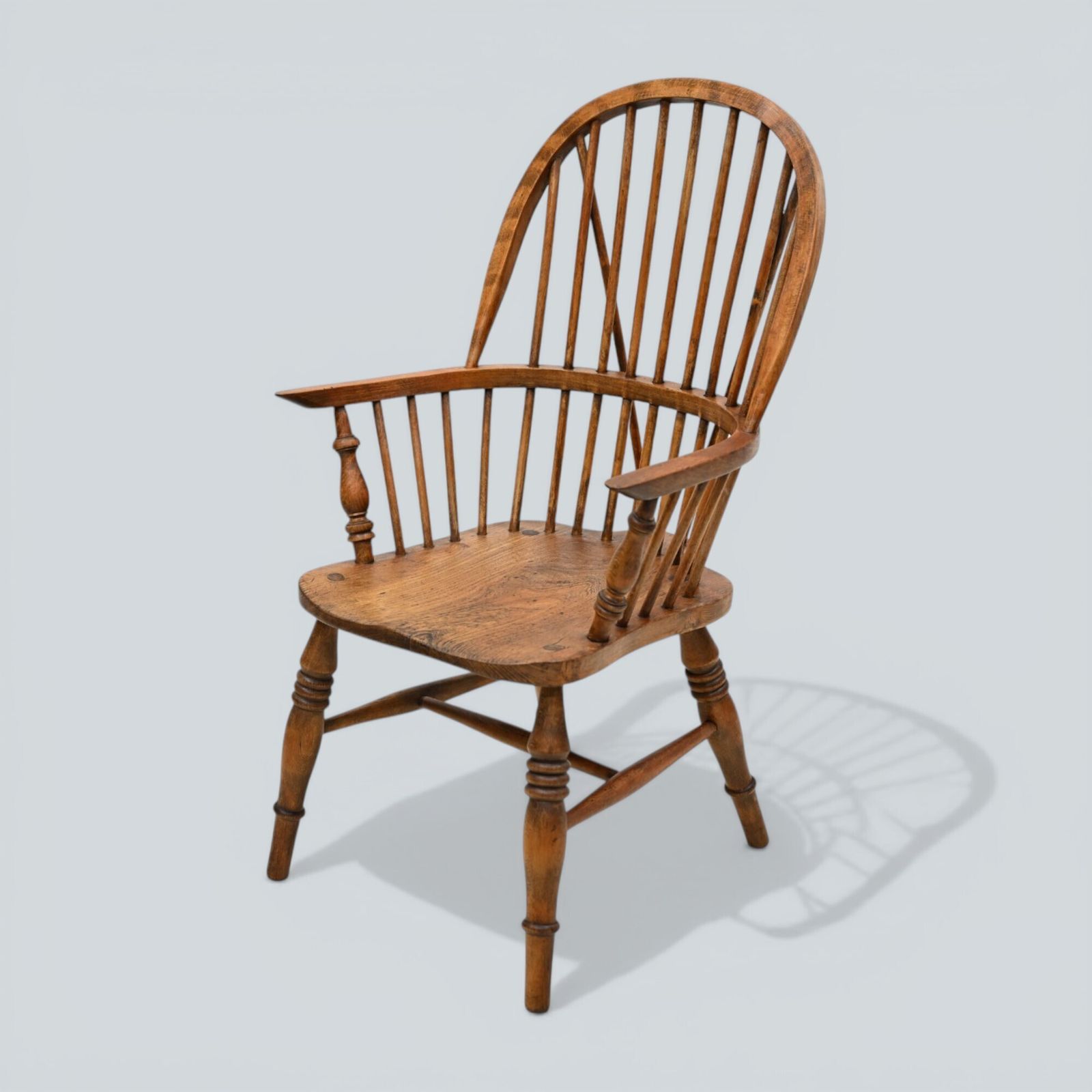 Stick Back Windsor Chair Elm And Beech Antique Bow Back Carver Free* Uk Delivery photo furniture
