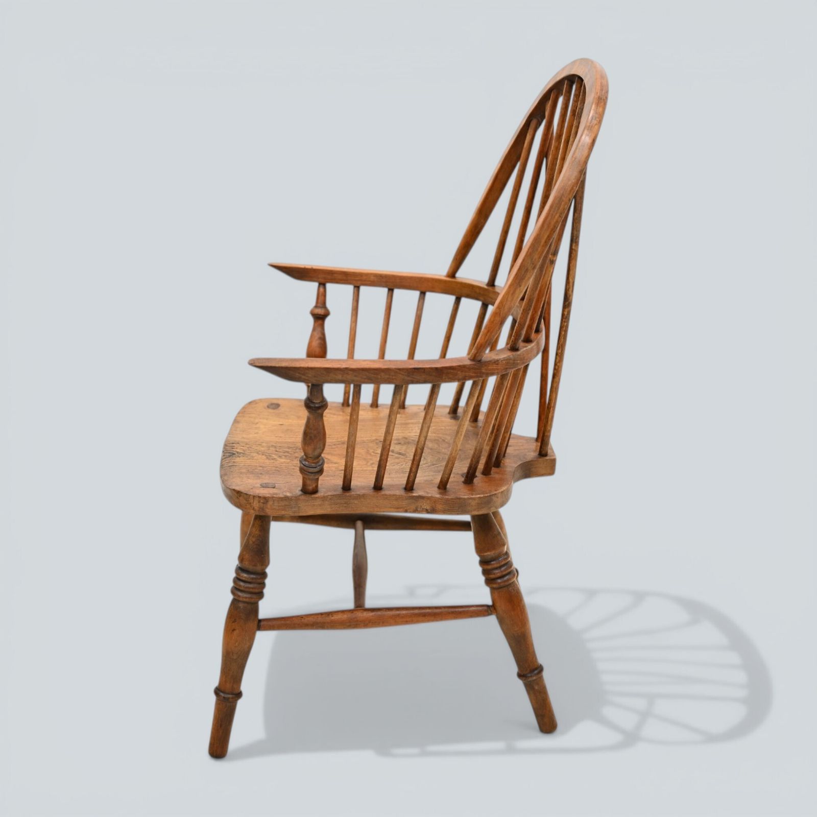 Stick Back Windsor Chair Elm And Beech Antique Bow Back Carver Free* Uk Delivery photo for sale