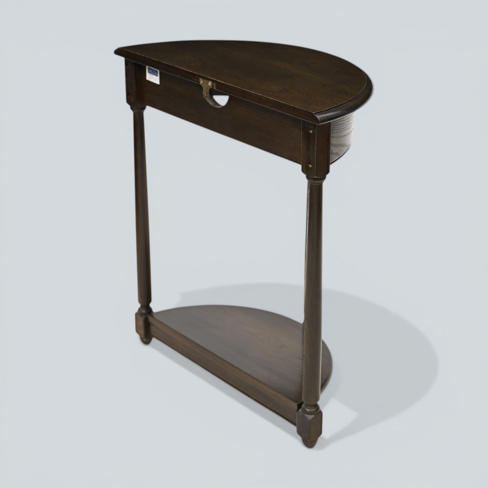 Ercol Half Moon Hall Table Demilune 2 Tier Traditional Dark Free Uk Delivery* photo buy