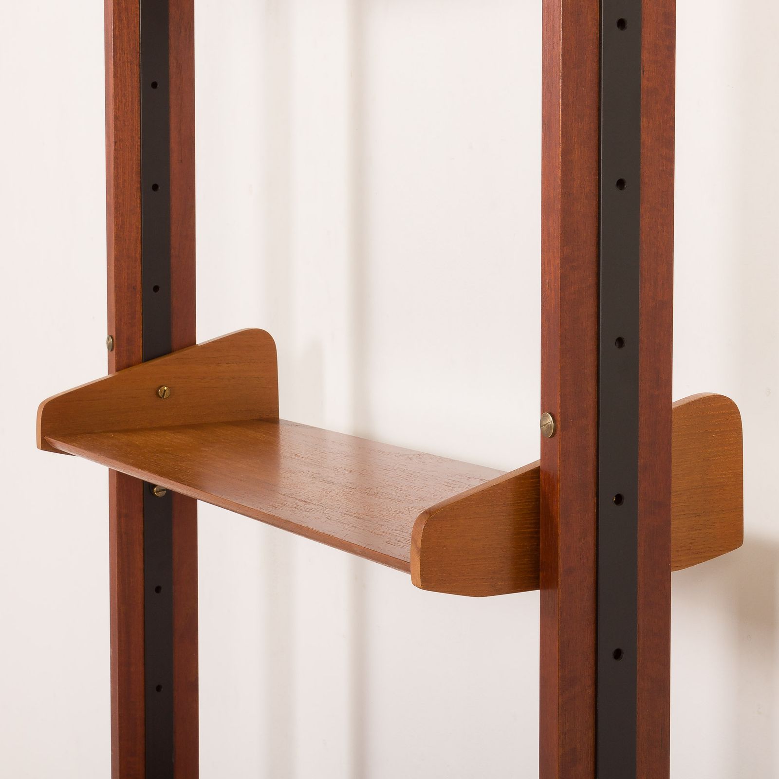 1909.0 Italian Floor To Ceiling Wall Unit Or Room Divider In Teak, 1960s photo