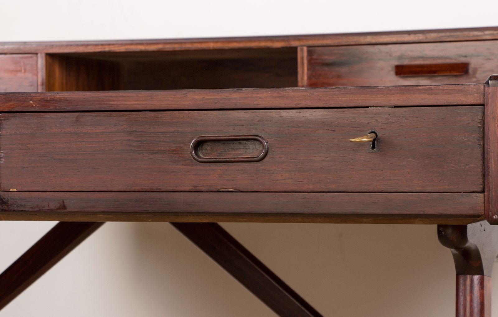Danish Rosewood Desk, Model 56 By Arne Wahl Iversen For Vinde Mobelfabrik 1960. photo 4000.0
