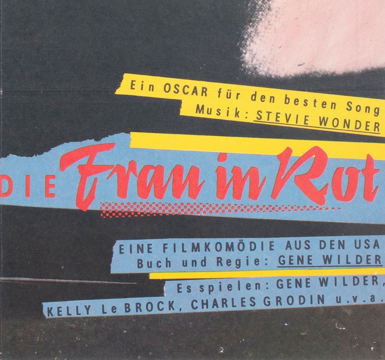 The Woman In Red 1986 East German A1 Film Poster, Werner Gottsmann photo vintage