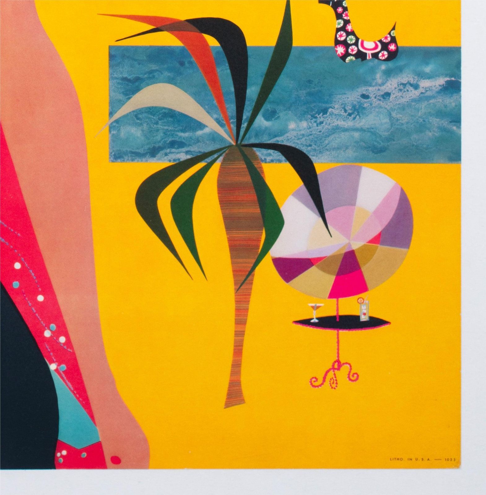 TWA Las Vegas, jaren 1950, reisadvertentieposter, David Klein photo vintage