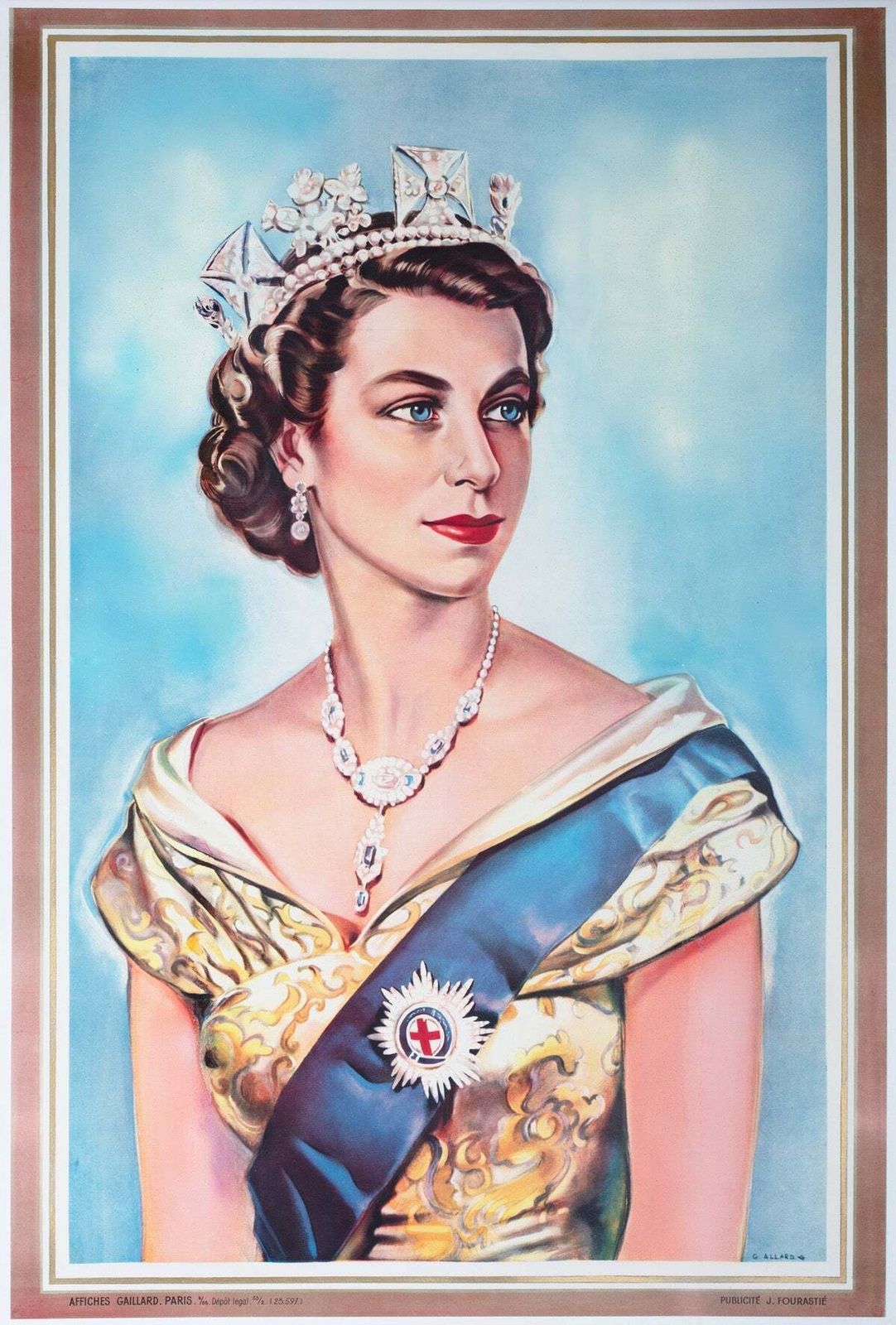 A Queen Is Crowned 1953 French Film Poster
