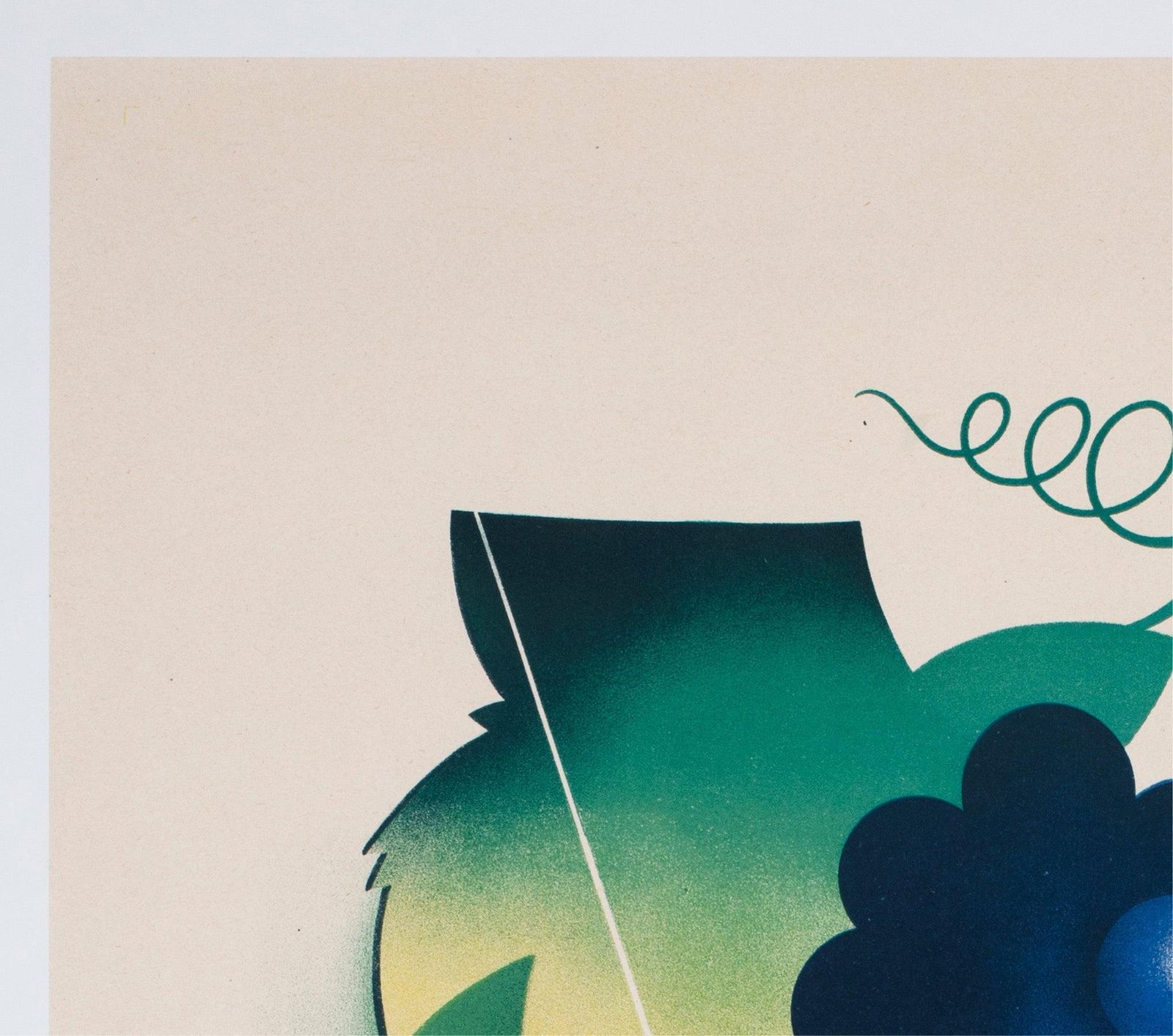 Verdets Ets Lambiotte Fres 1934 Franse Wijnreclameaffiche, Lajos Marton photo for sale