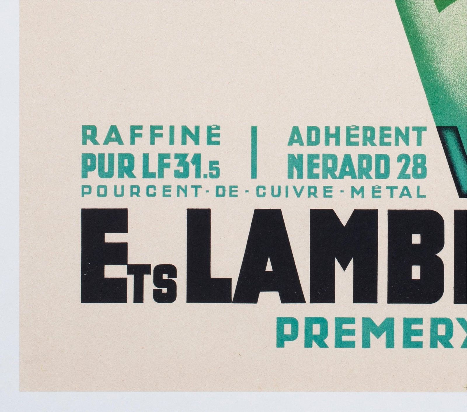 Verdets Ets Lambiotte Fres 1934 Franse Wijnreclameaffiche, Lajos Marton photo buy