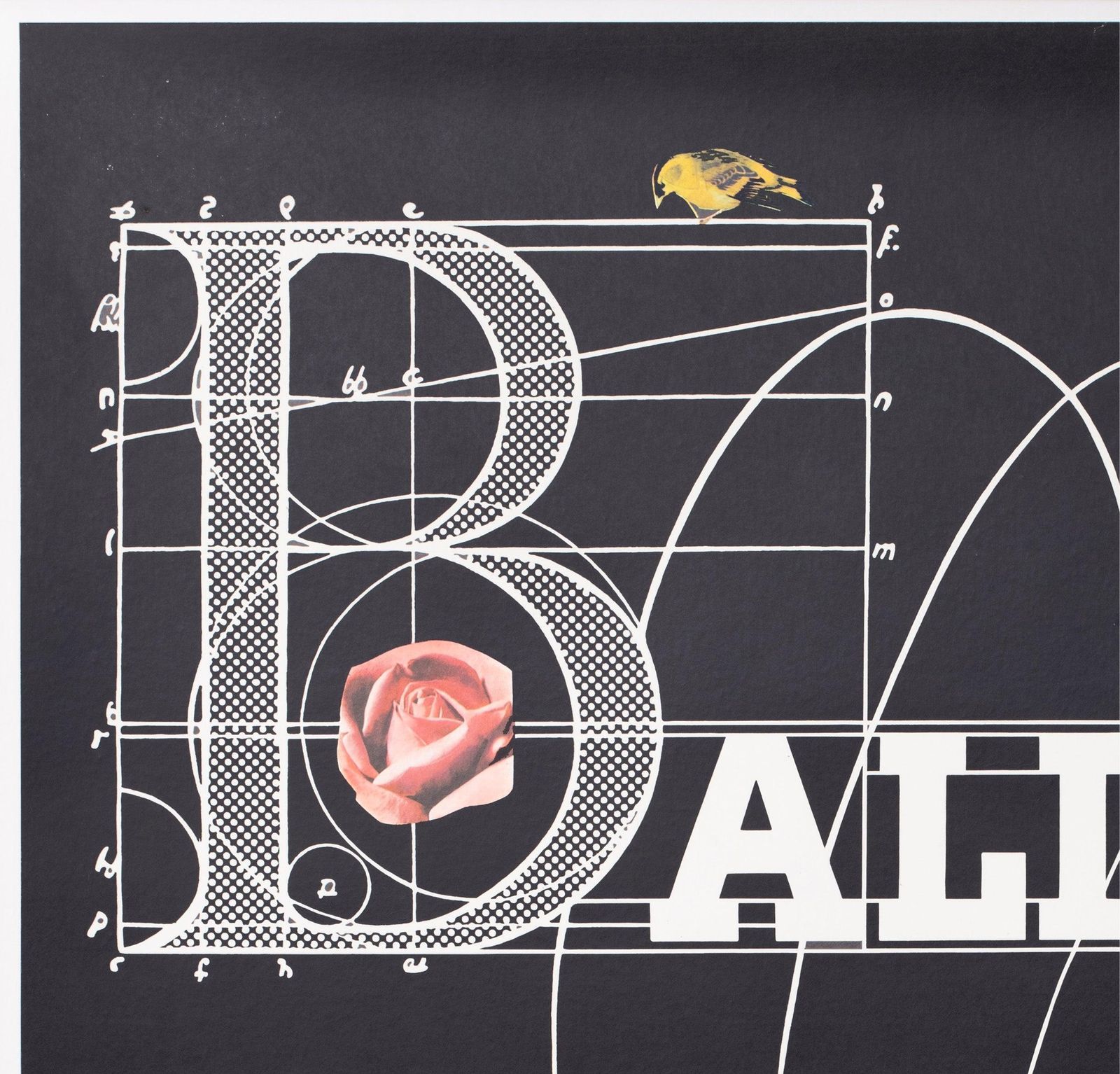 Affiche publicitaire Bally C1980 pour chaussures de golf, par Roger Bezombes photo for sale