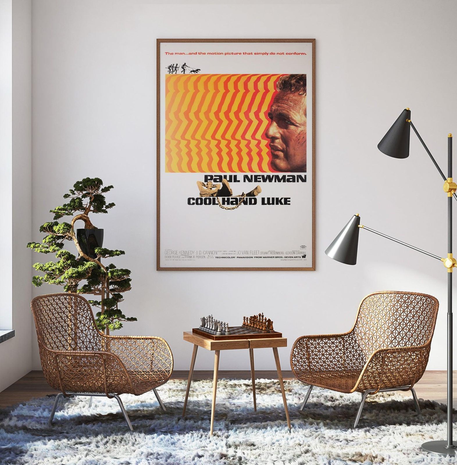 Cool Hand Luke 1967 Us 1 Sheet Film Poster, James Bama photo furniture