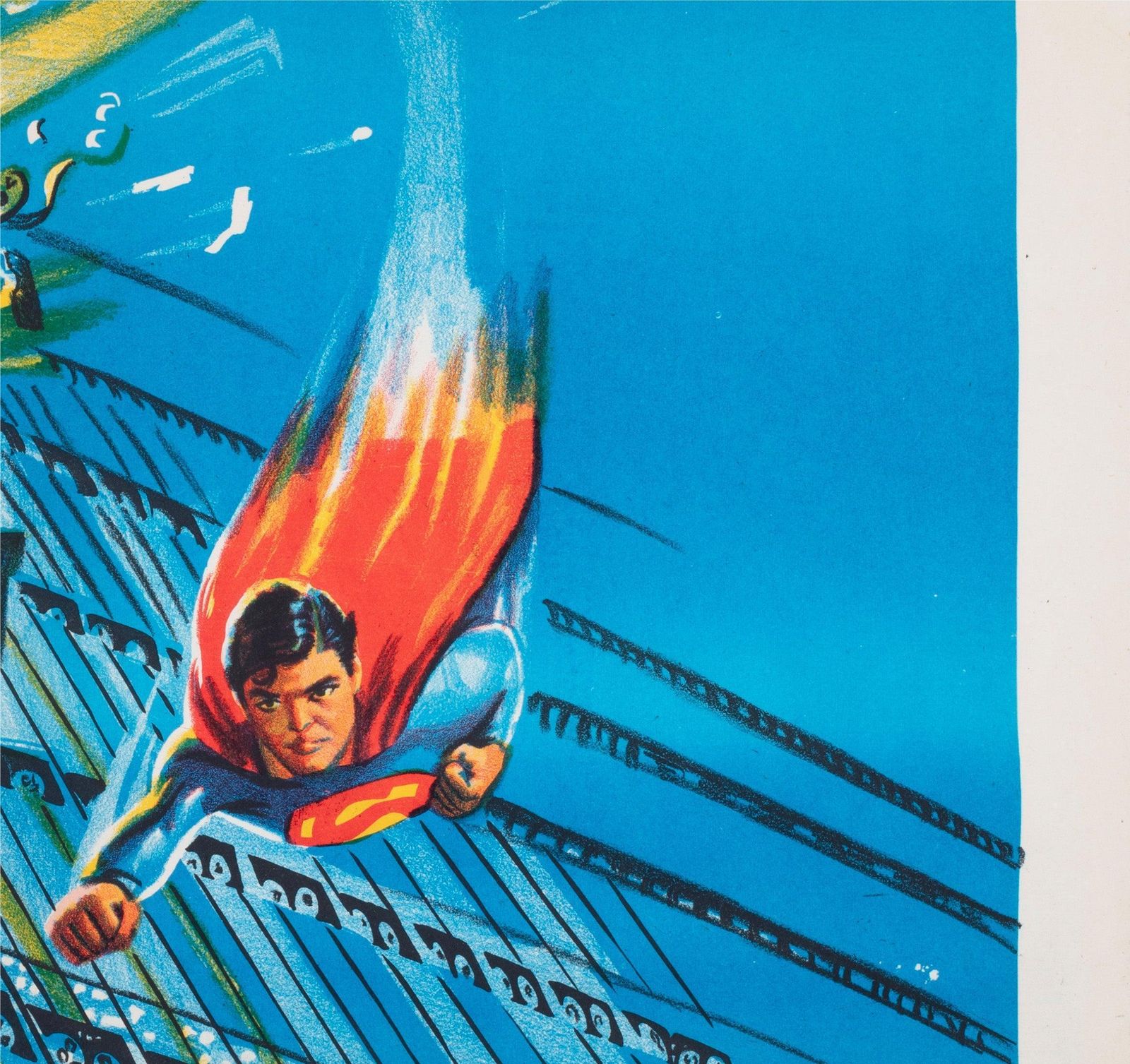 Affiche de cinéma égyptienne Superman 3, années 1980 photo vinterior