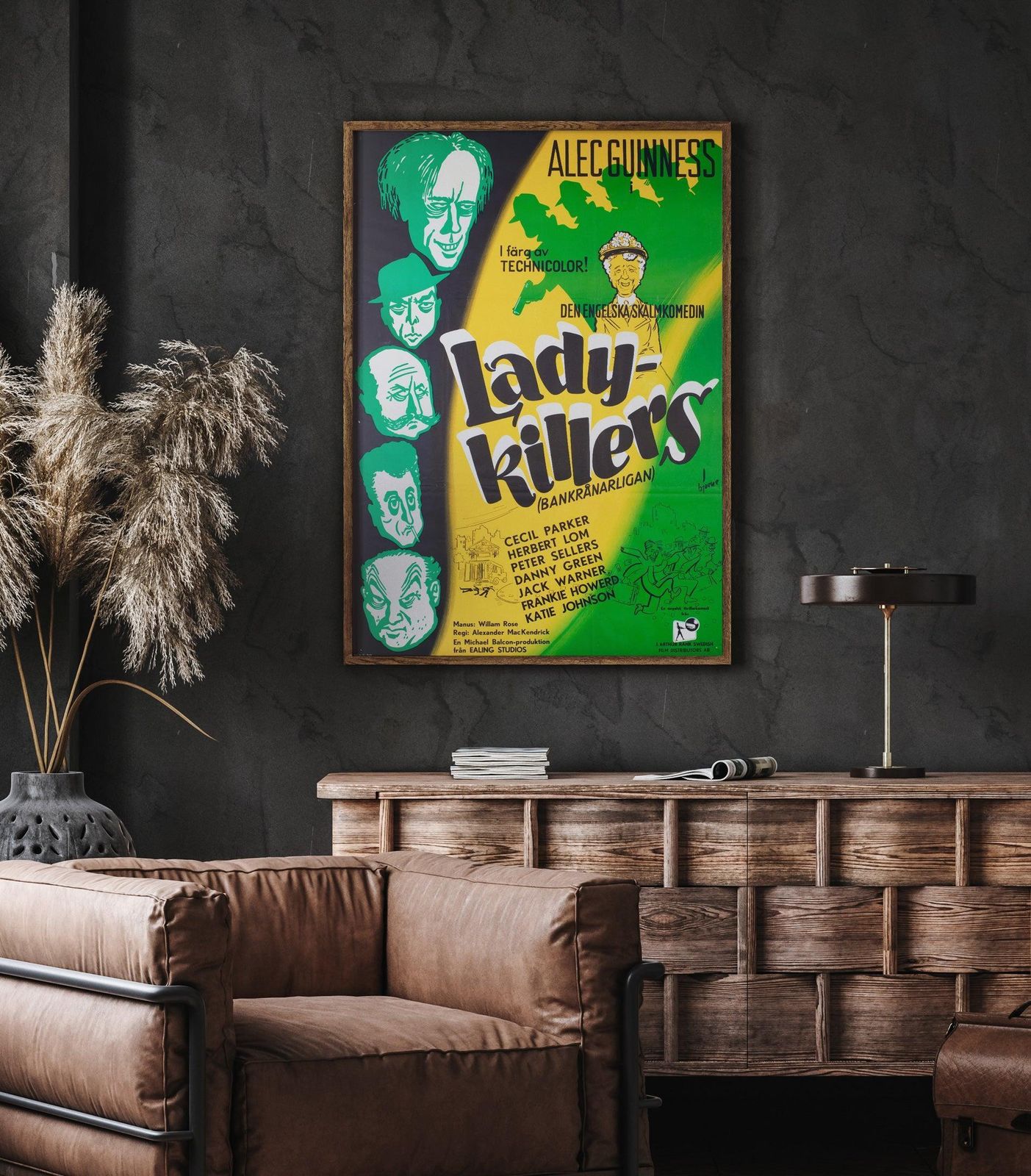 The Ladykillers 1955 Swedish Film Poster photo furniture