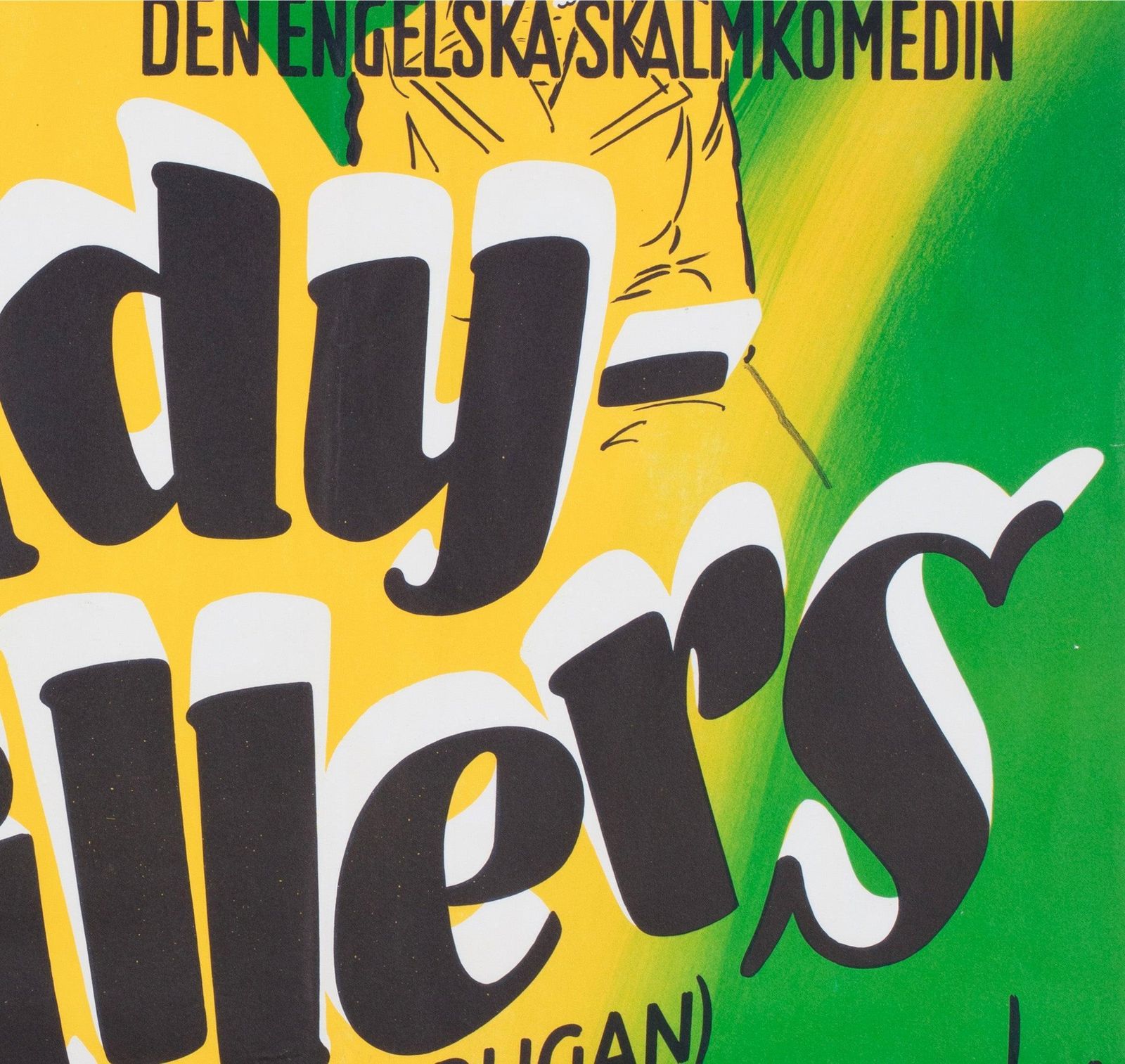 The Ladykillers 1955 Zweedse Filmposter photo vinterior