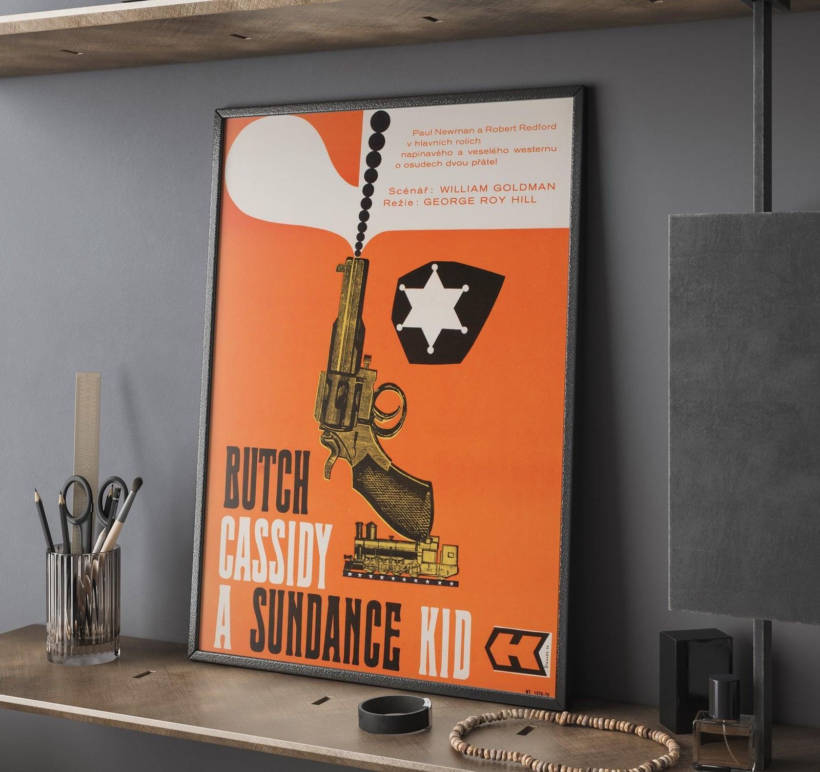 Butch Cassidy And The Sundance Kid 1970 Tsjechische A3 Filmposter, Stanner photo furniture