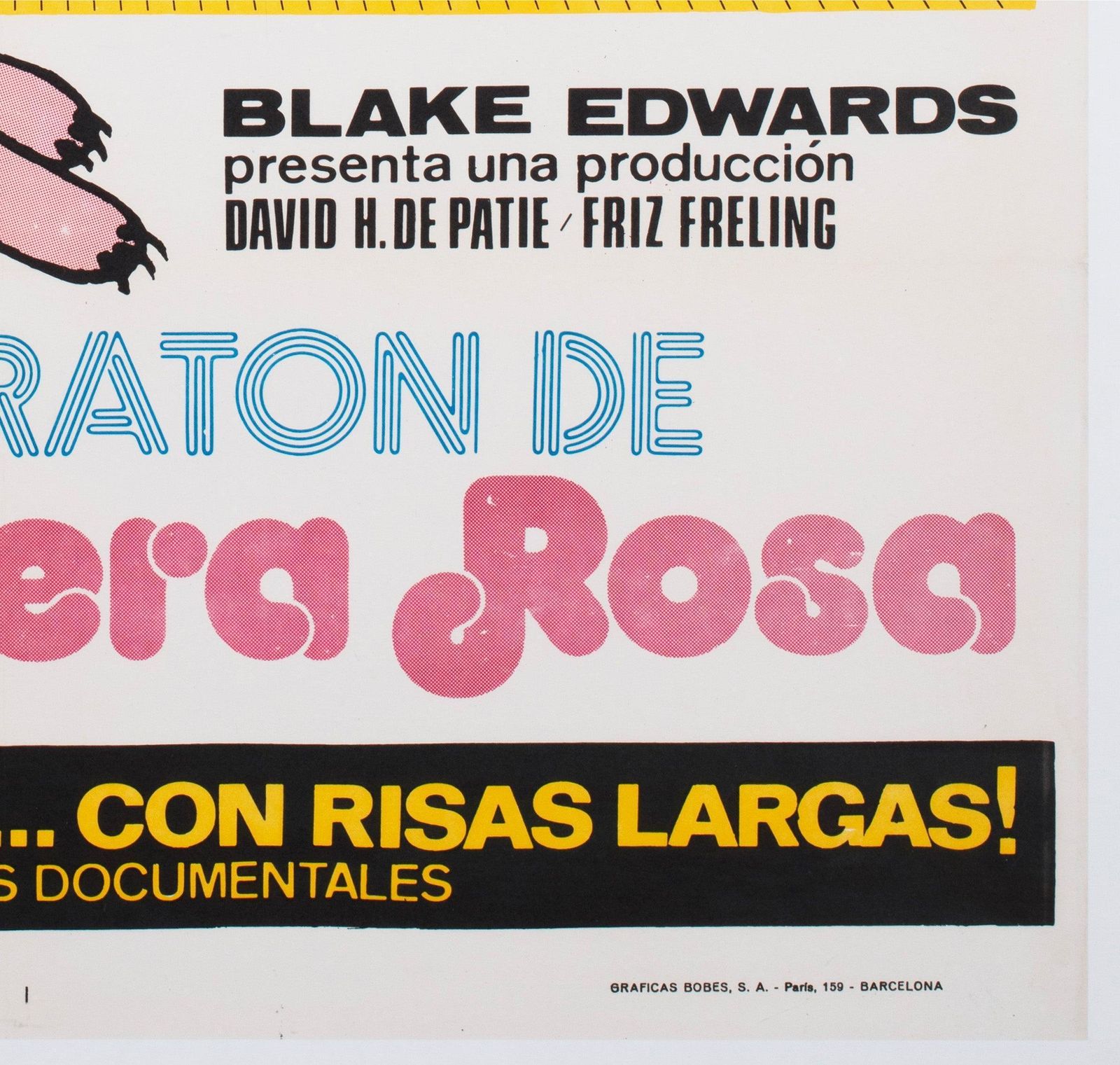 The Pink Panther Marathon 1974 Spanish Film Poster photo vintage