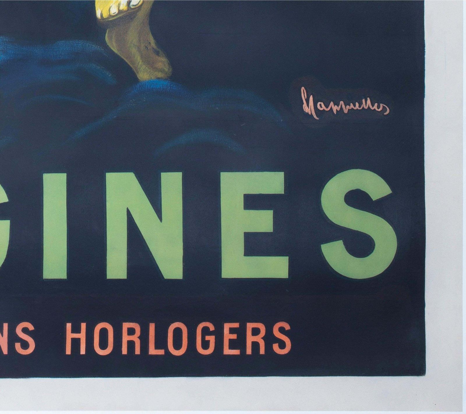 Longines C1911 French Grande Advertising Poster, Leonetto Cappiello photo vintage