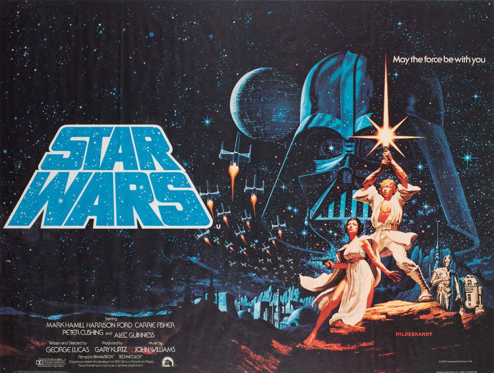 Star Wars 1977 Uk Quad Film Poster, Greg And Tim Hildebrandt