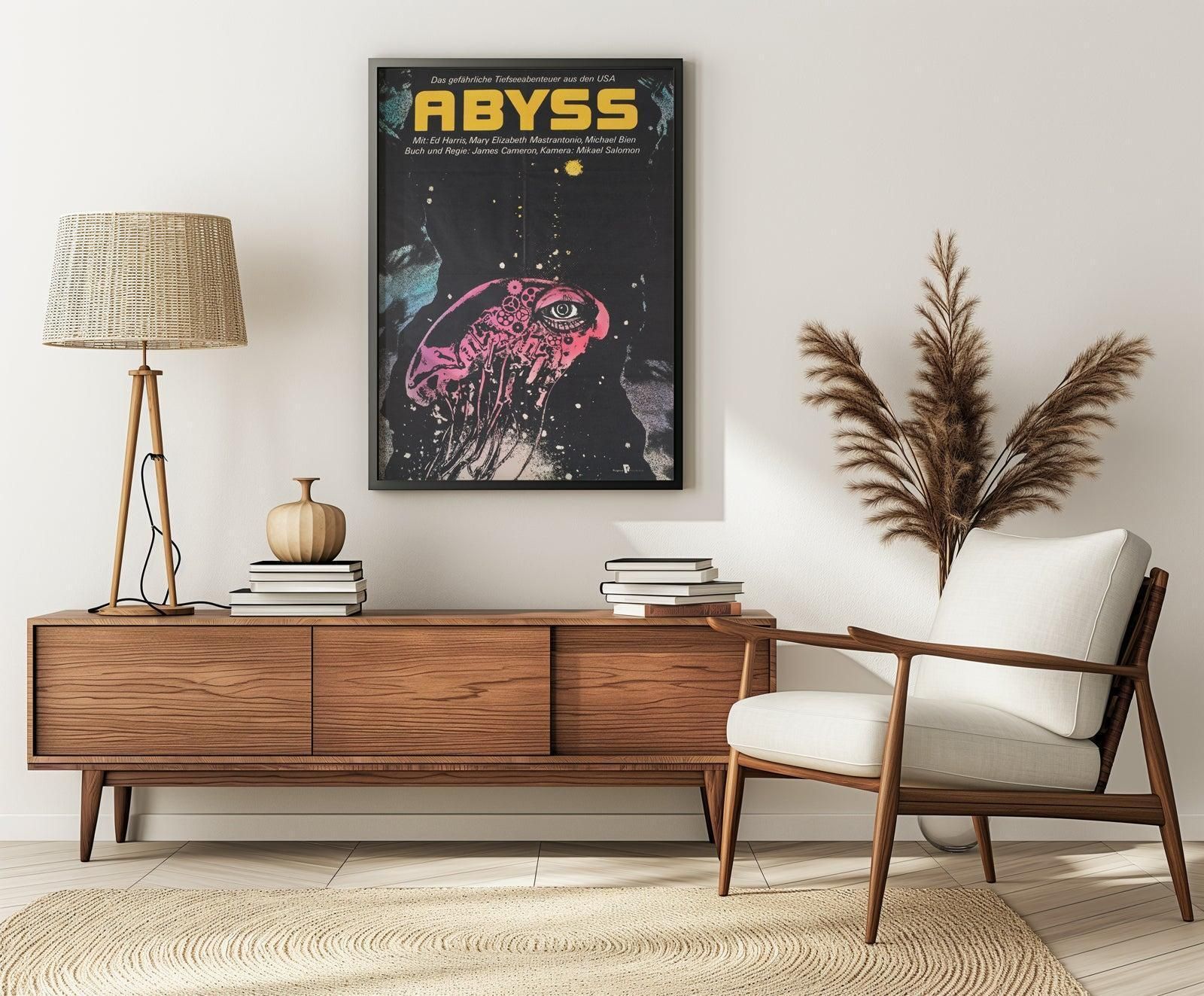 The Abyss 1990 East German A1 filmaffiche photo furniture
