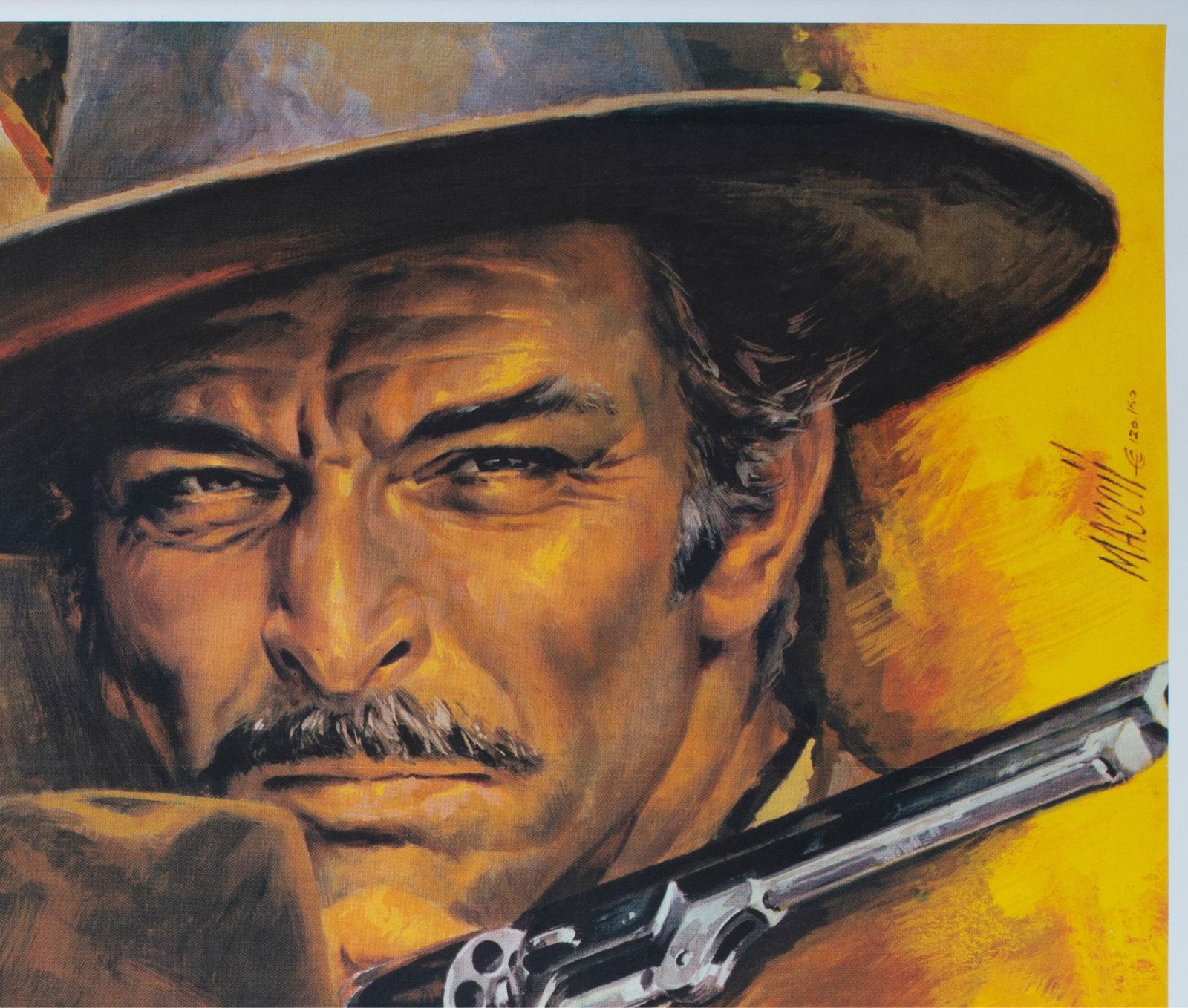 The Good The Bad The Ugly, affiche française Grande 1968, Jean Mascii photo Art