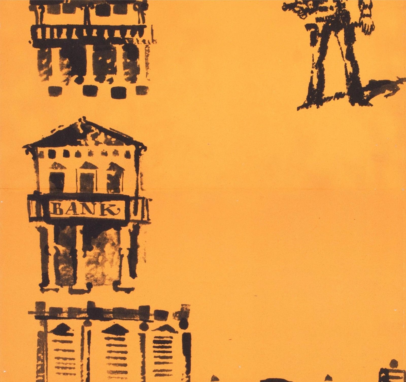 Affiche de cinéma A1 est-allemande pour High Noon, 1965, Fred Westphal photo 1062.0