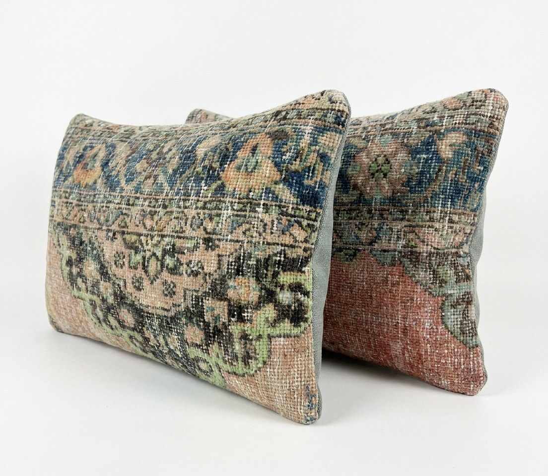 Bohemian Lumbar Rug Pillow Cover 40 x 60 cm, set van twee photo furniture