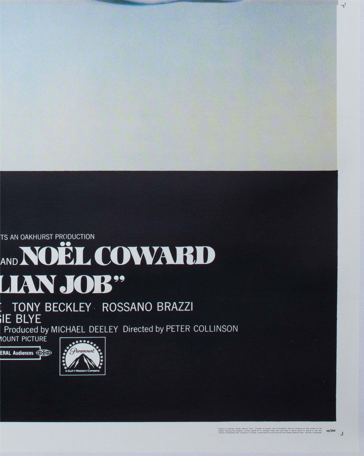The Italian Job 1969 Us 3 Sheet Film Poster photo vintage