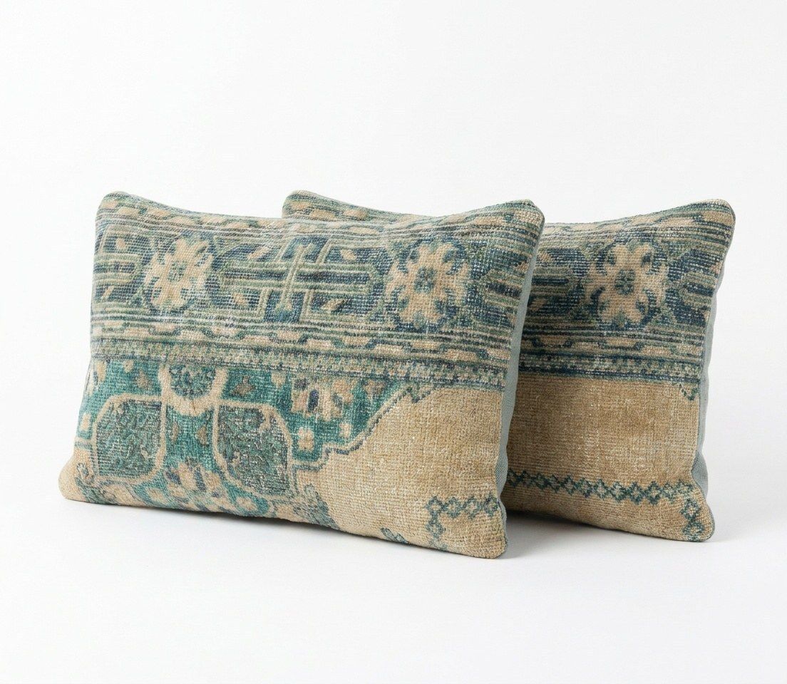 Anatolian Lumbar Rug Pillow Cover 40 X 60 Cm   Set Of Two photo furniture