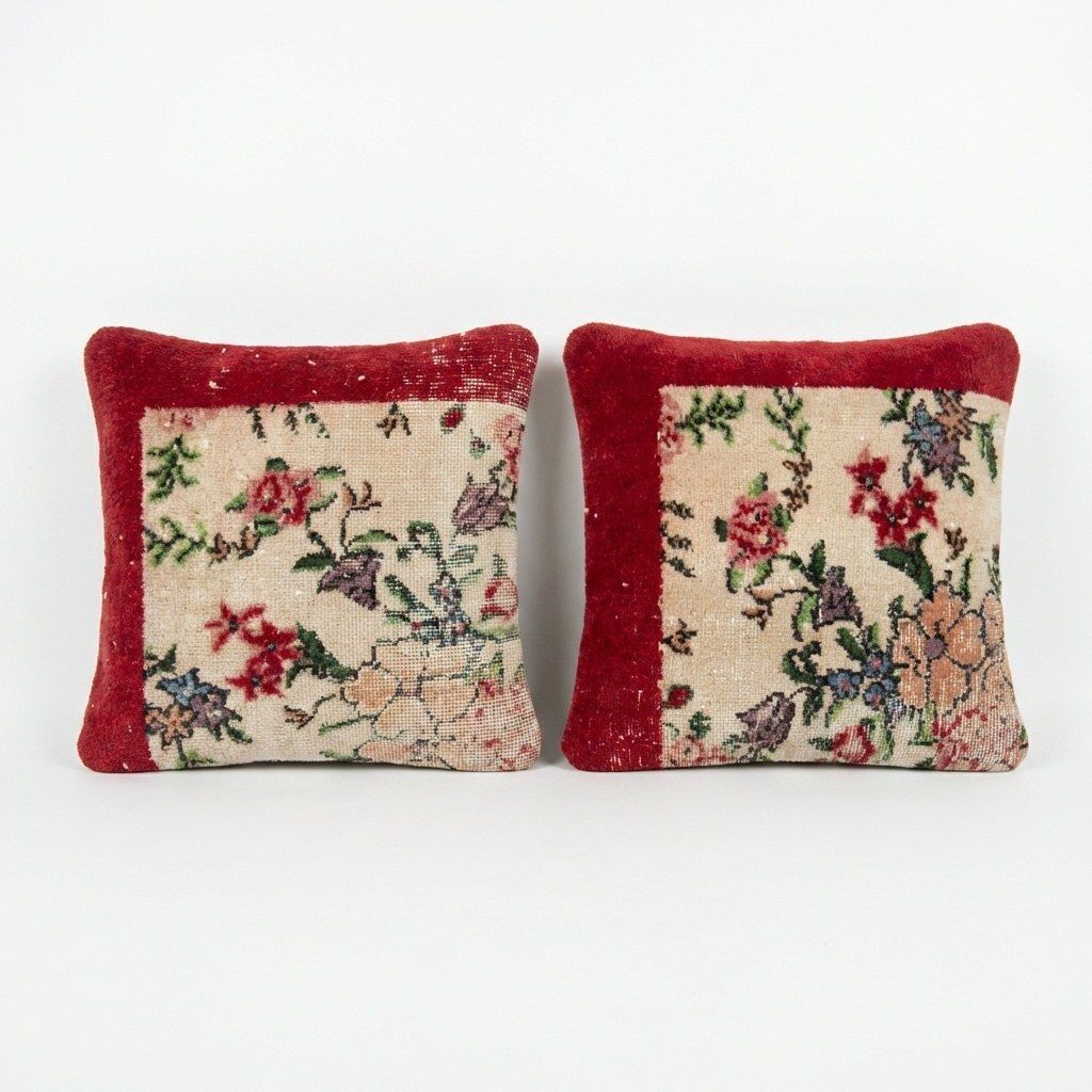 Turkish Rug Pillow Cover 50 X 50 Cm   Set Of Two