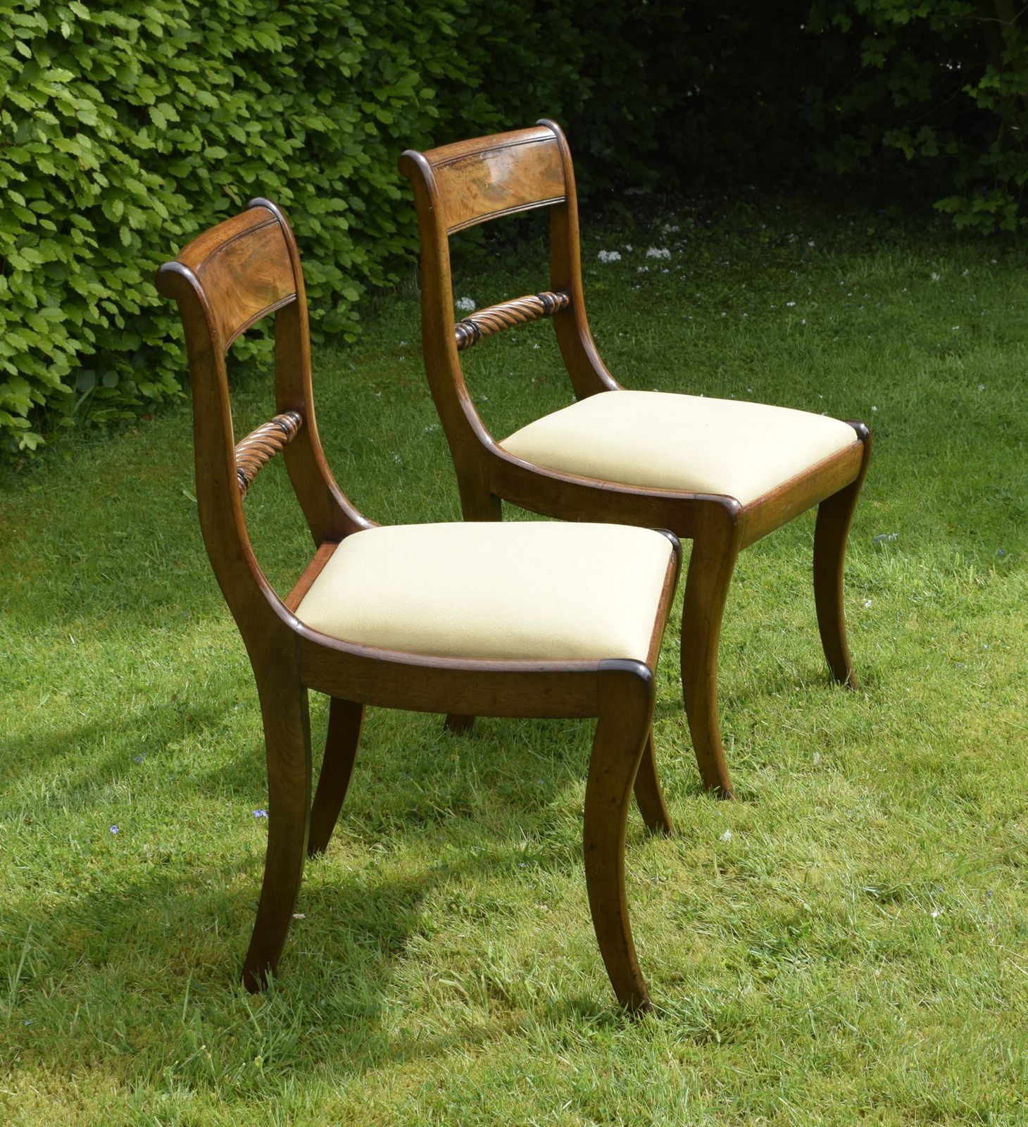Pair Of Regency Chairs, 1800s, Mahogany photo for sale