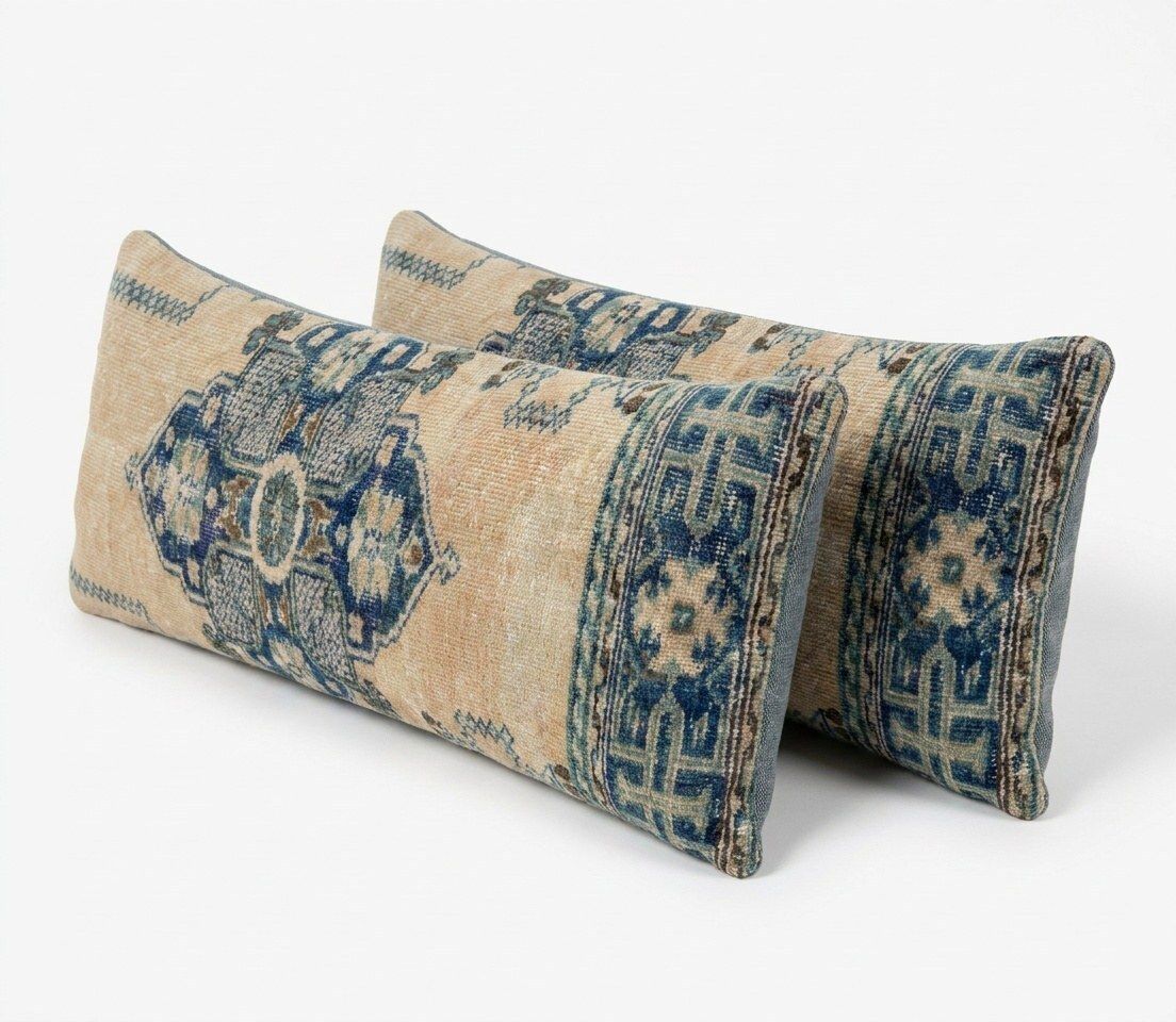 Turkish Bedding Rug Pillow Cover 38 X 103 Cm & 39 X 120 Cm   Set Of Two photo furniture