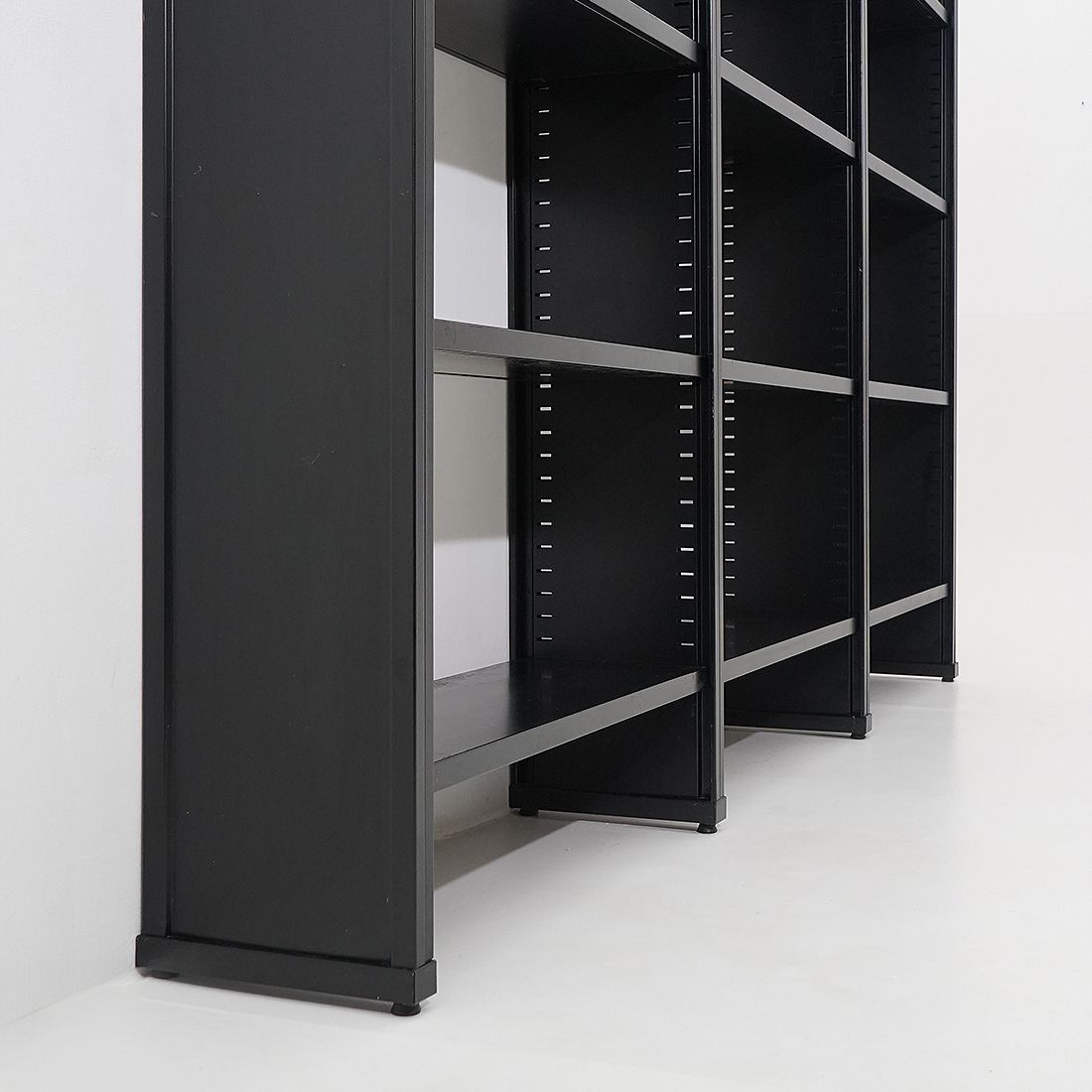 photo buy Black Metal Bookcase, 1970s, Industrial