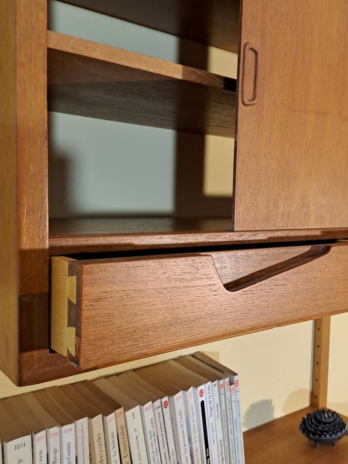photo for sale Secretary Wall Unit In Teak By Kjell Riise, Scandinavian Mid Century 1960s