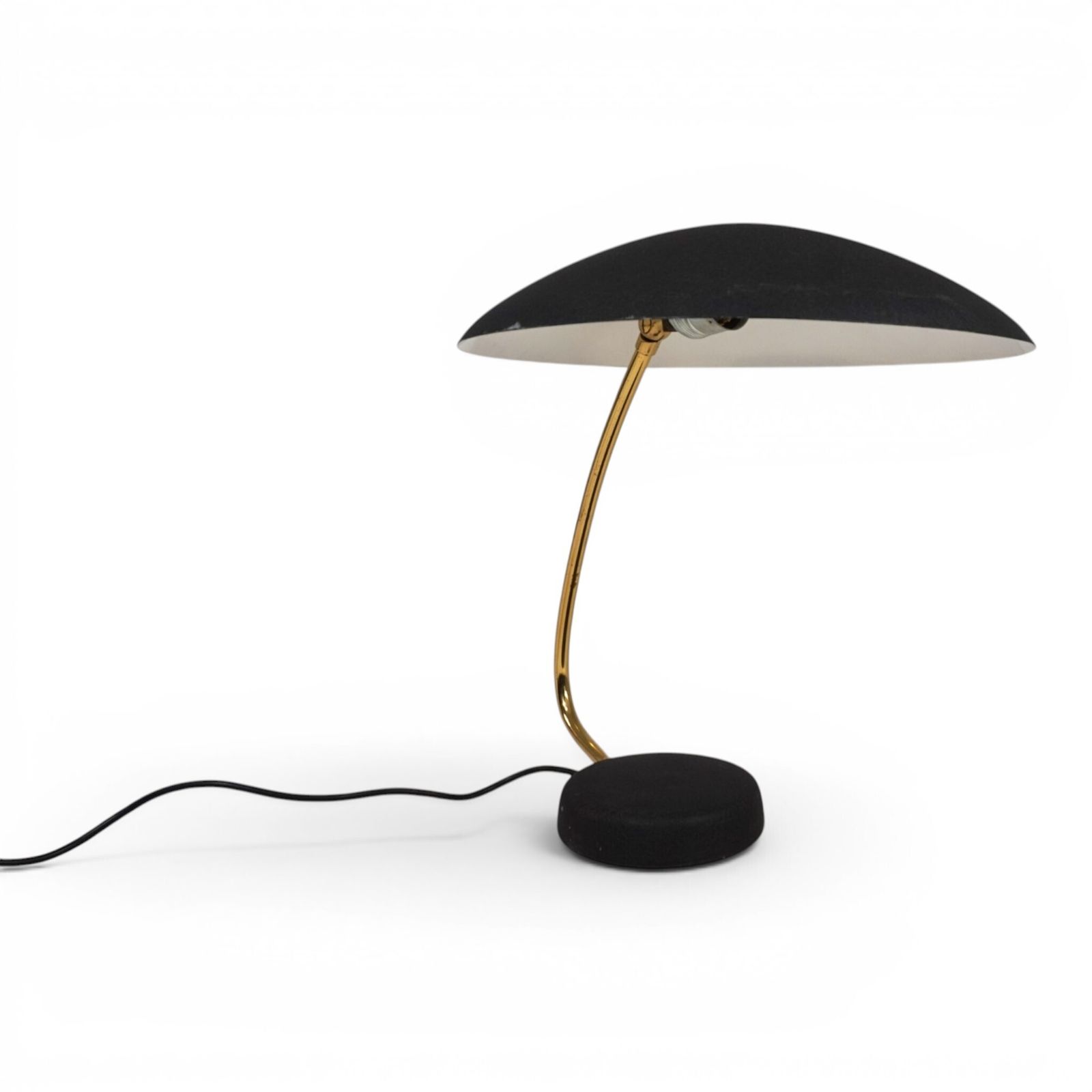 photo furniture Cosack 7675 Zwarte Tafellamp door Karl Heinz Kinsky, 1956