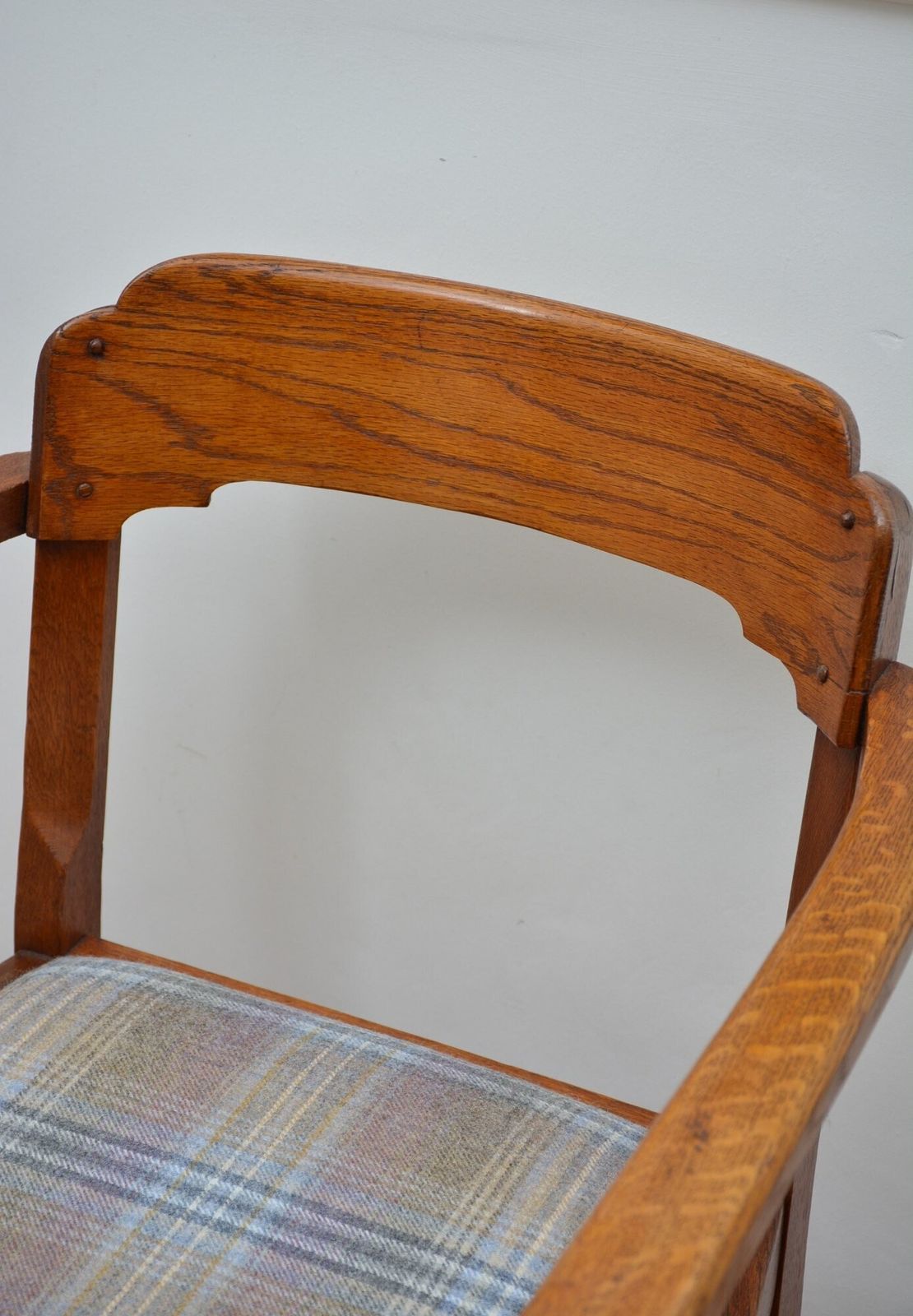 Arts And Crafts Desk Chair Restored Office Chair In Oak photo for sale