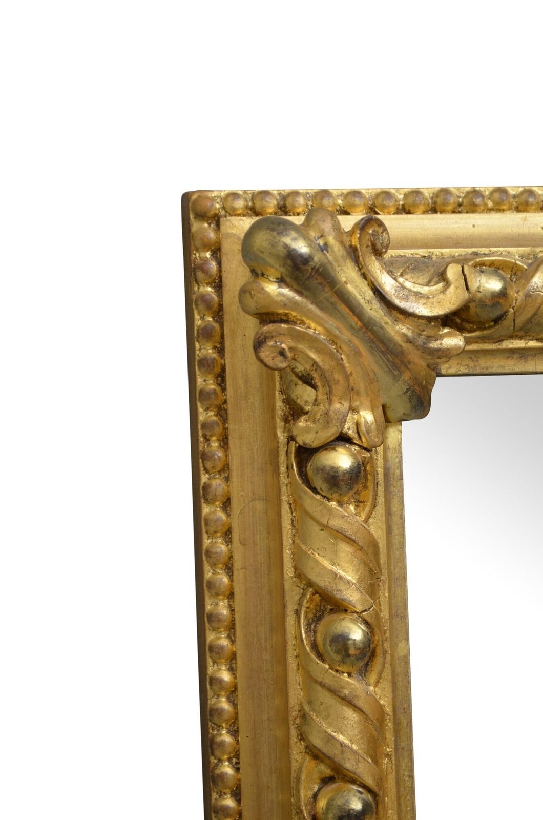 photo buy Antique Giltwood Overmantel Mirror With Original Gilt And Glass H83cm