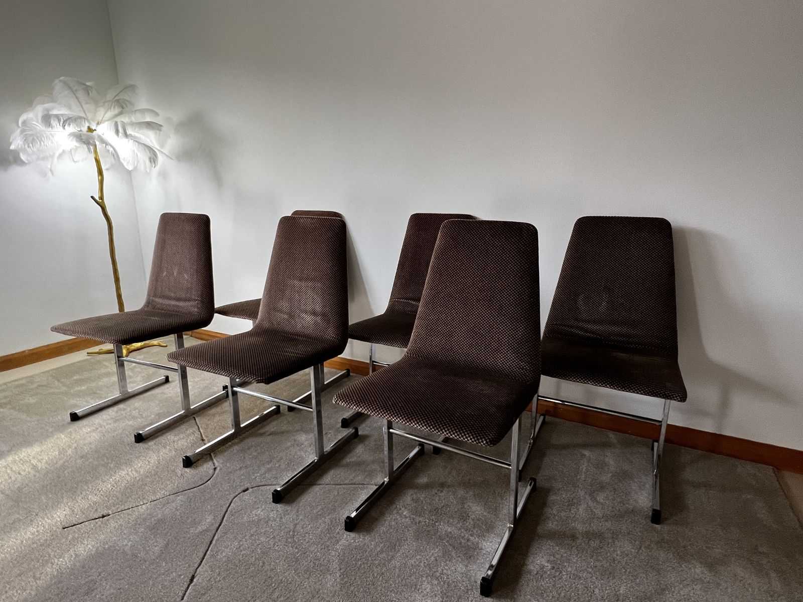 Set Of Six Pieff Lisse Cantilever Carver Chairs (1970s) By Tim Bates photo 600.0