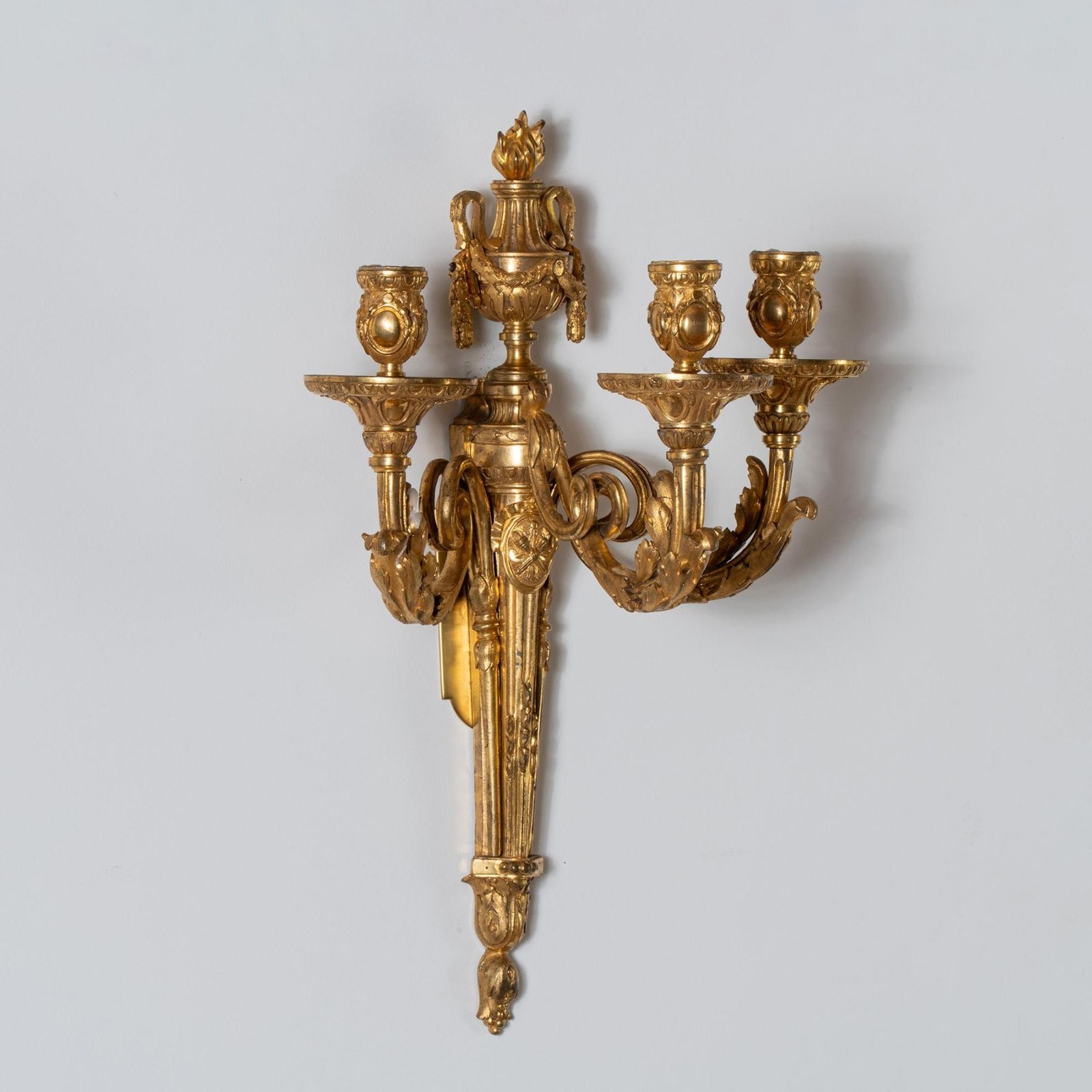 Set Of Four Louis XV Ormolu Three Branch Wall Lights Circa 1770 photo 38500.0