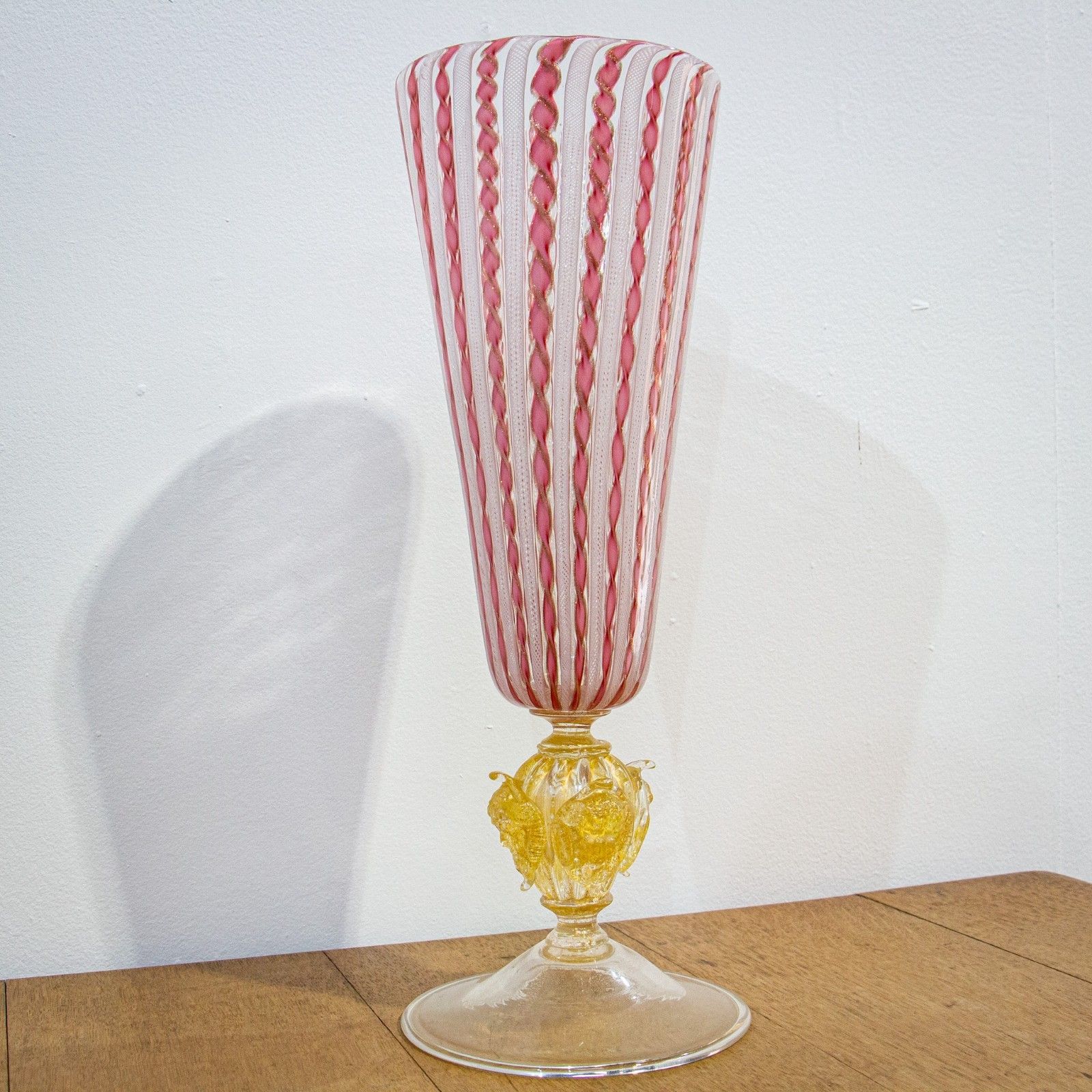 19th Century Murano Latticino Vase photo Home Decor