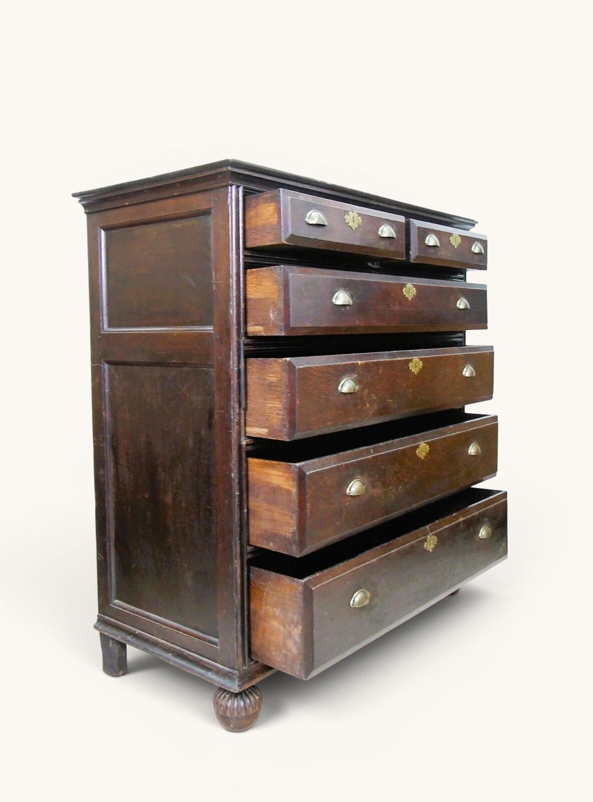 A Large Antique Solid Oak Chest Of Drawers photo Furniture