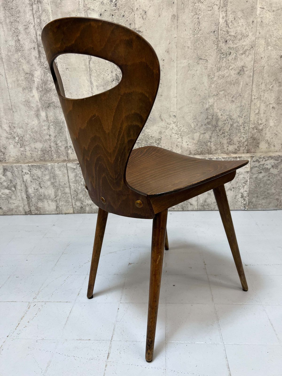 Set Of 31 1950's Baumann Fourmi Bistro Chairs photo vintage