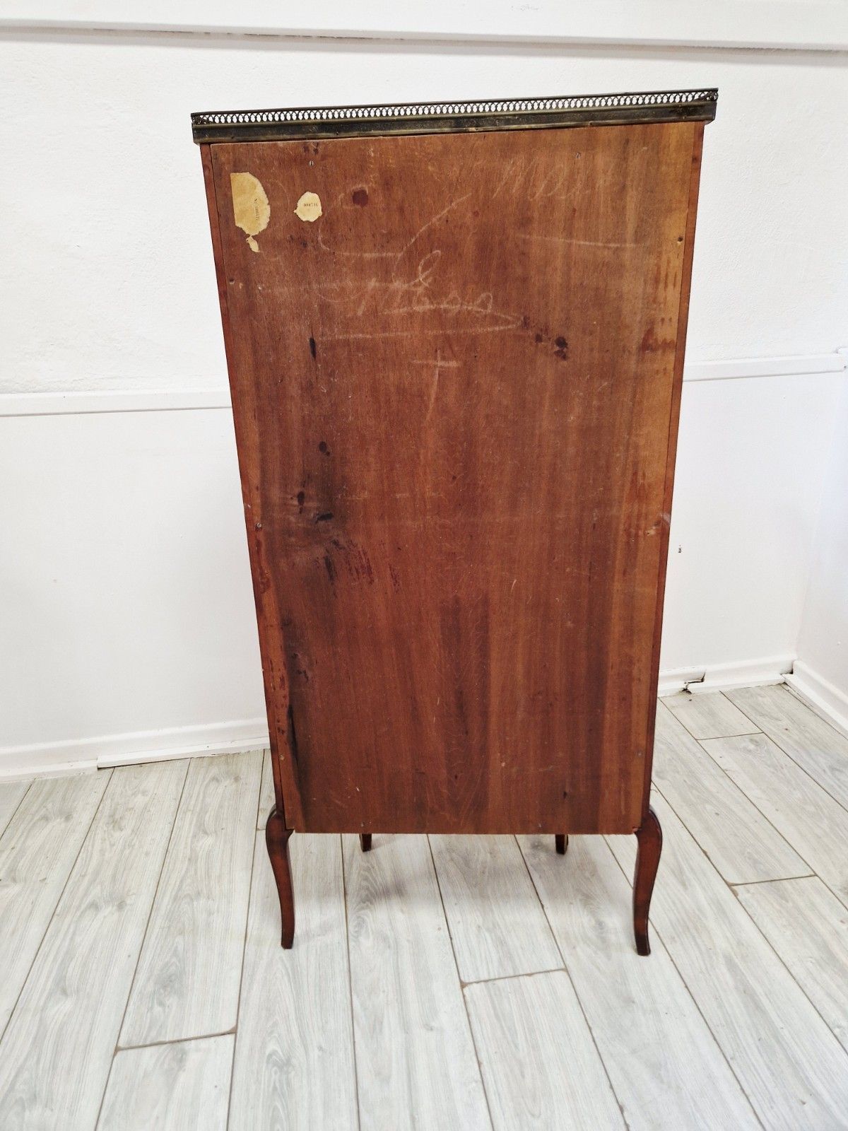Antique French Louis XVI Style Vitrine Chateau China Cabinet photo Furniture