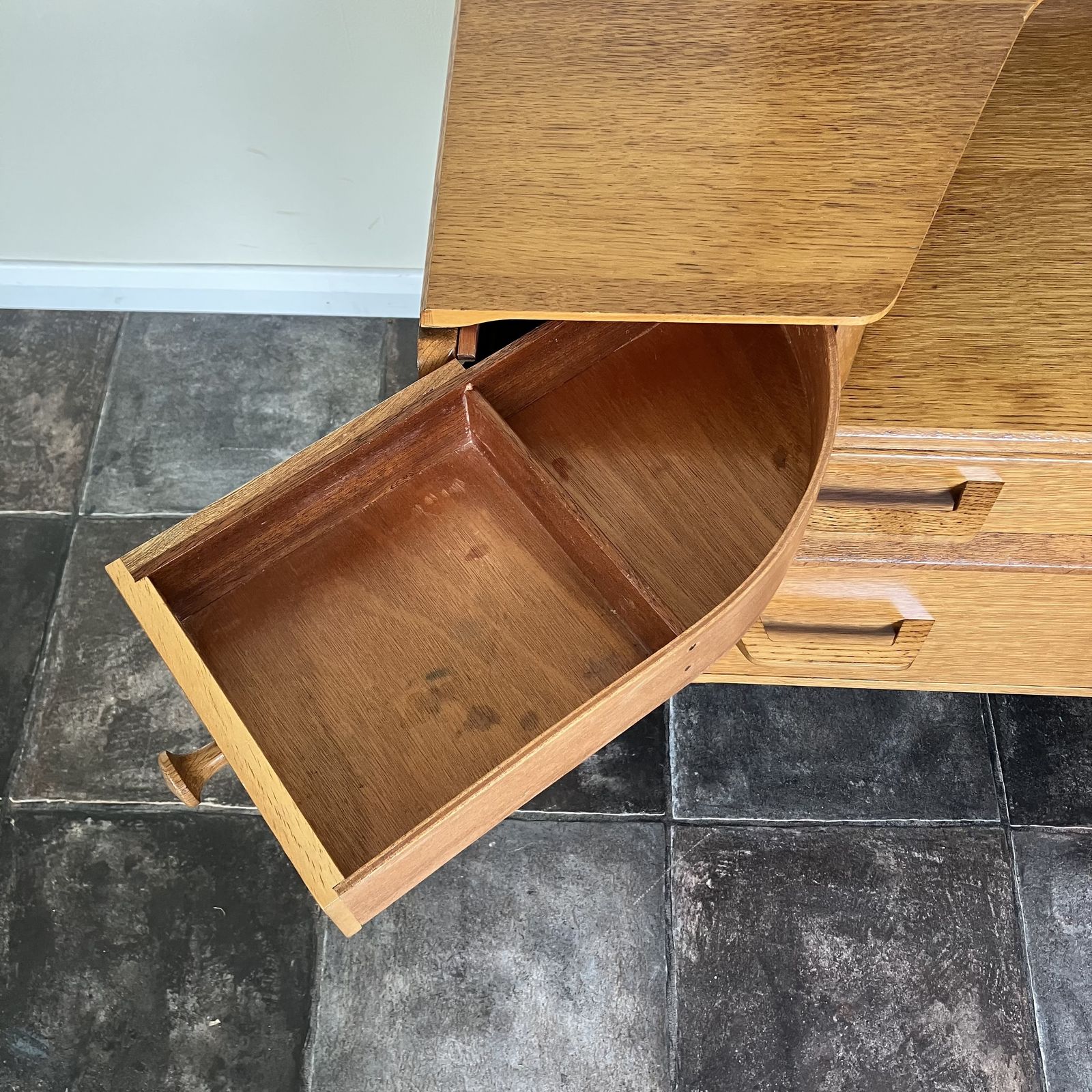 photo furniture Refurbished 1950's Mid Century Modern E Gomme G Plan Oak Brandon Dressing Table; Danish Style