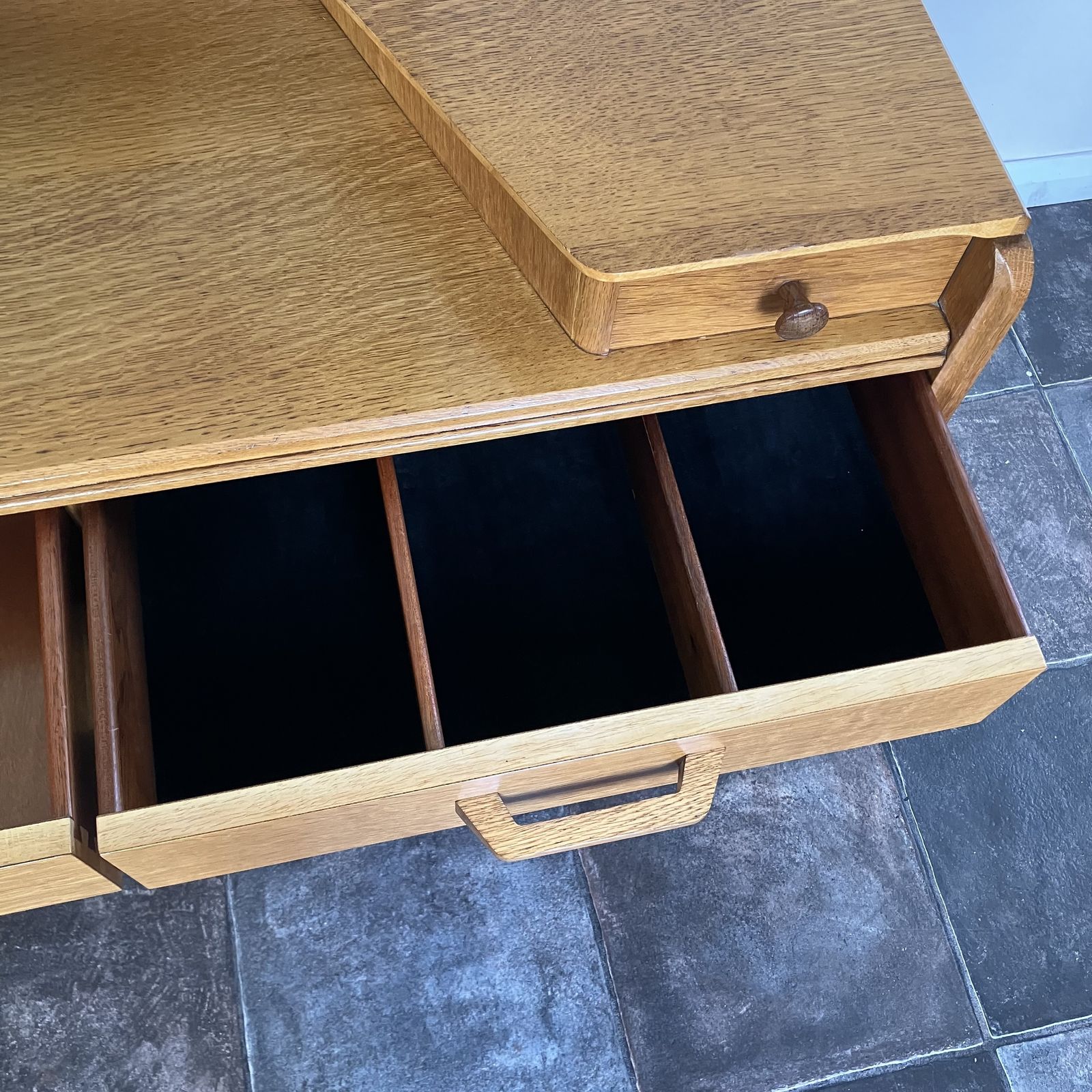 Furniture Refurbished 1950's Mid Century Modern E Gomme G Plan Oak Brandon Dressing Table; Danish Style photo