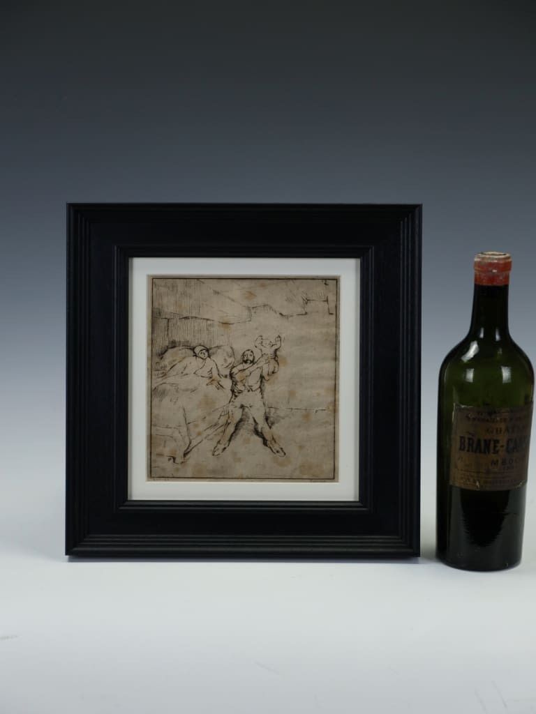 Limited Edition Engraving By Henri Ramah On "Unicorn" Laid Paper photo for sale