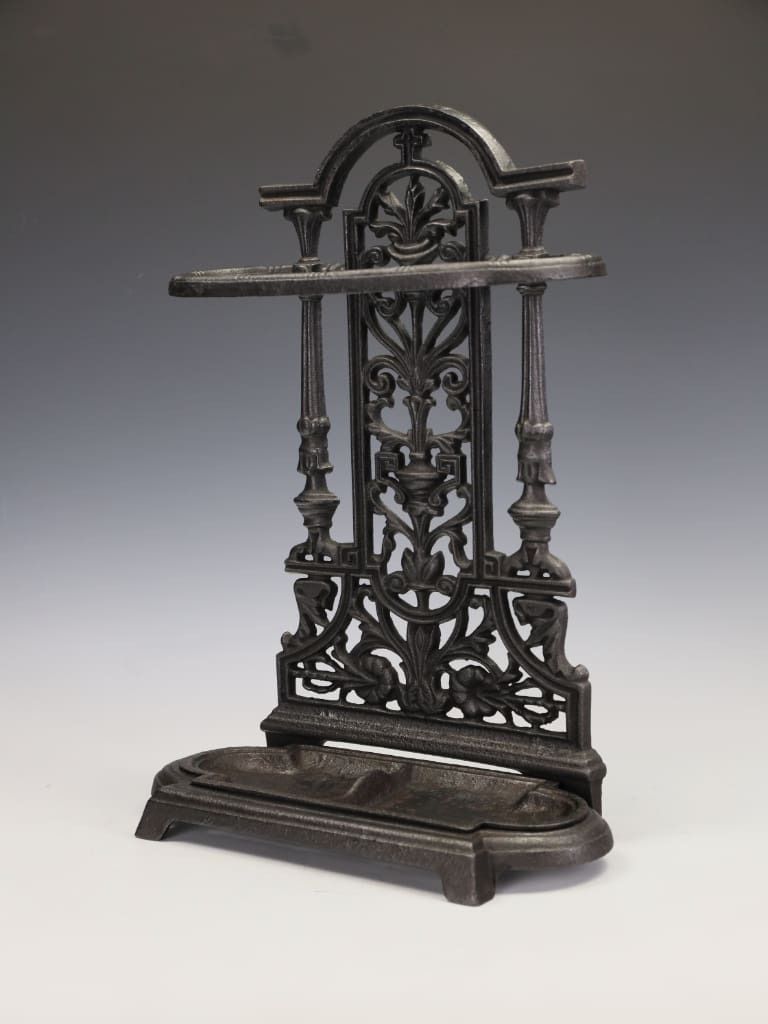 Superb Victorian Cast Iron Stick Stand/Umbrella Stand With Neo Classical Detail photo vinterior