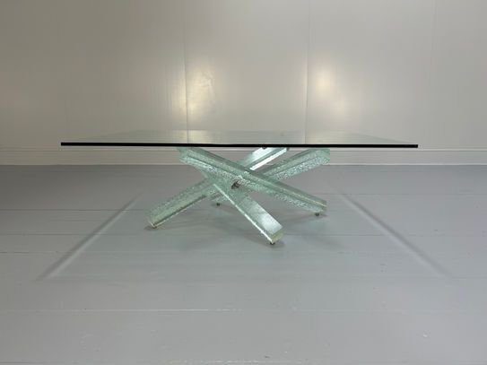 Reflex Angelo "Mikado" Coffee Table In Crackled Glass