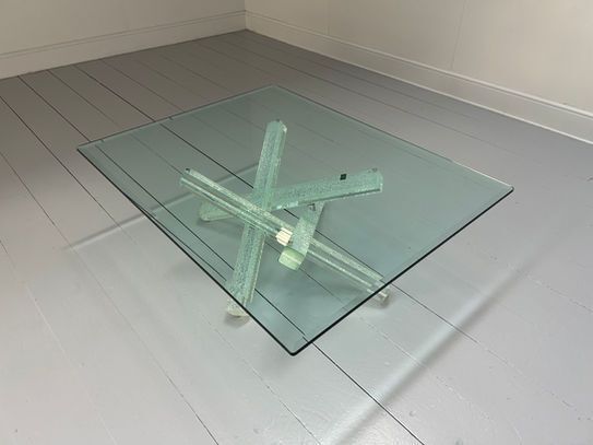 Reflex Angelo "Mikado" Coffee Table In Crackled Glass photo Furniture