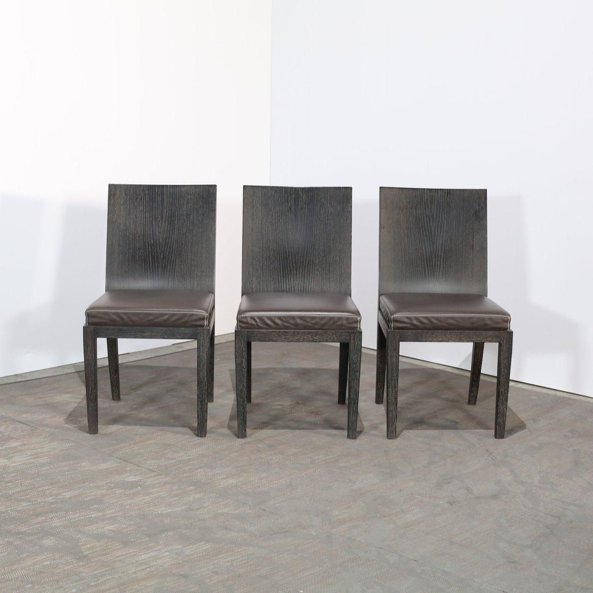 photo furniture Hermès Reeditions Dining Chairs By Jean Michel Frank, Set Of Eight